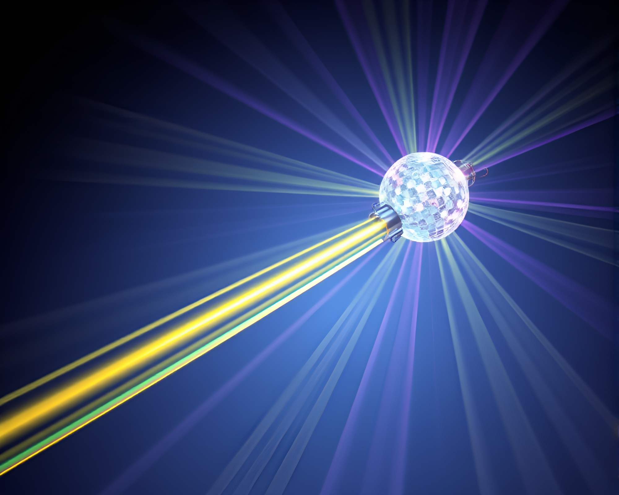 Futuristic Plasma Rifle Piercing Laser Beam Disco – free AI stock image