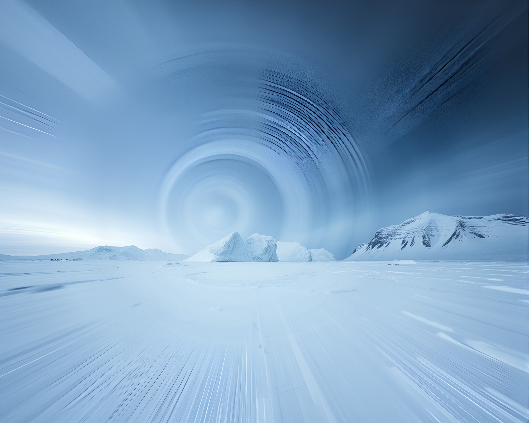 Ethereal Banshee in Frozen Abyss – free AI stock image