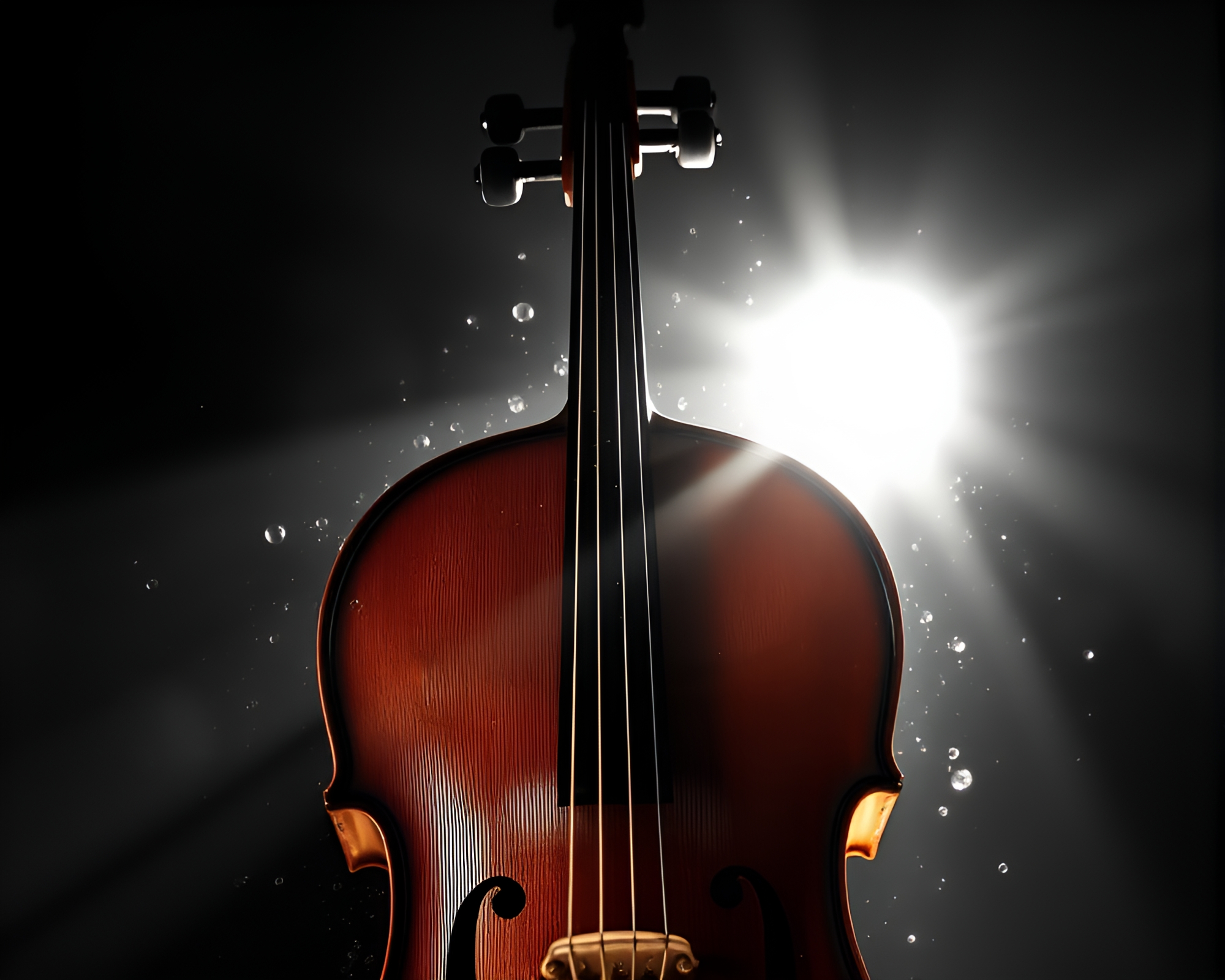 Cello Symphony in Midday Bright Light – free AI stock image
