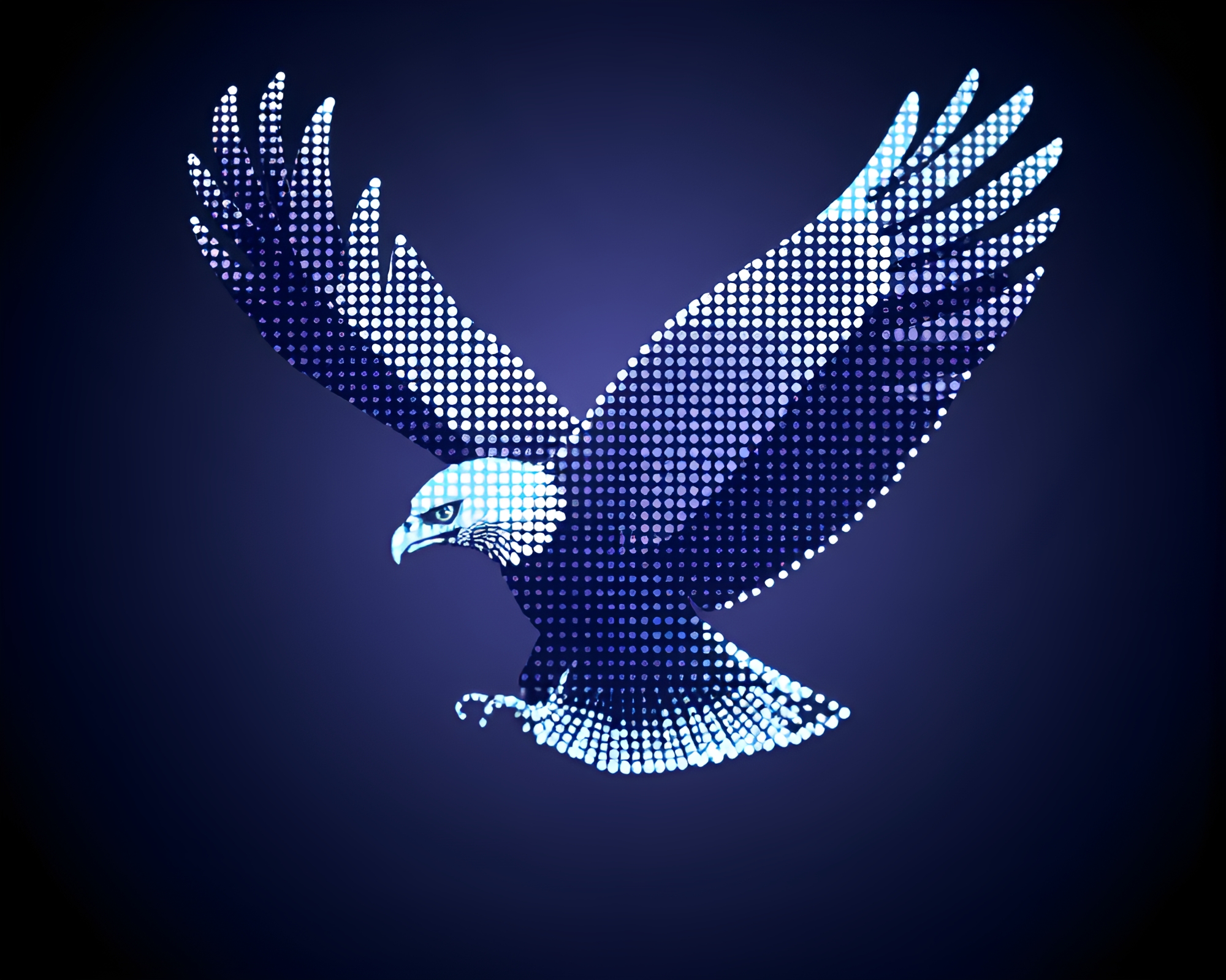 Eagle Nebula in Pastel Noir Dot Matrix – free AI stock image