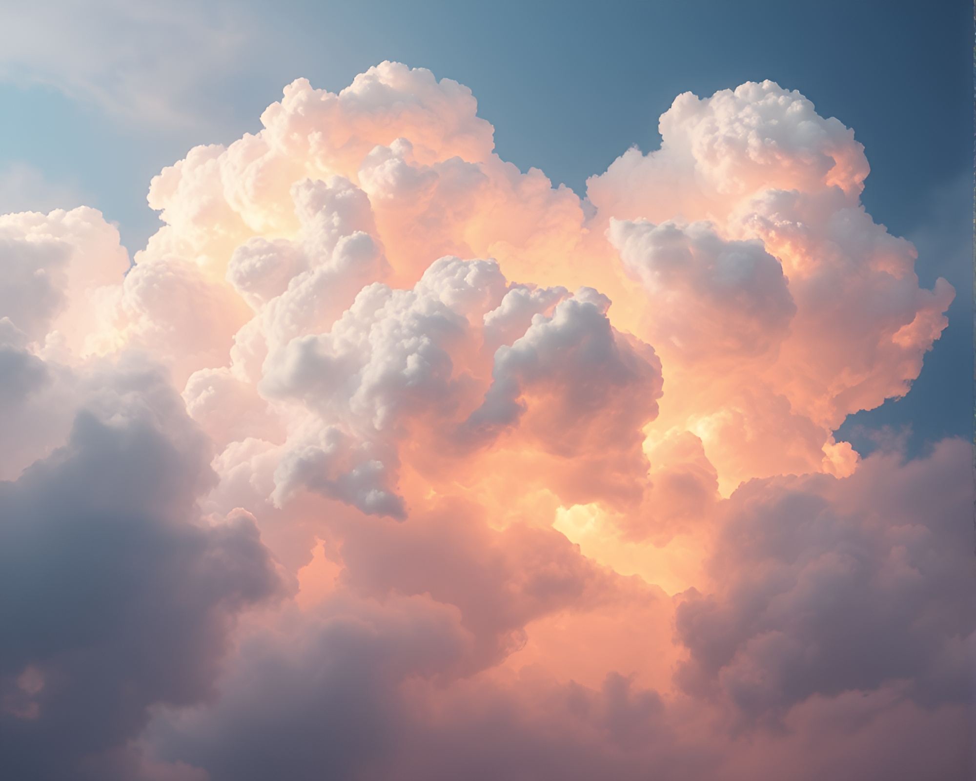 Holographic Golem Mirage in Digital Cloudscape – free AI stock image