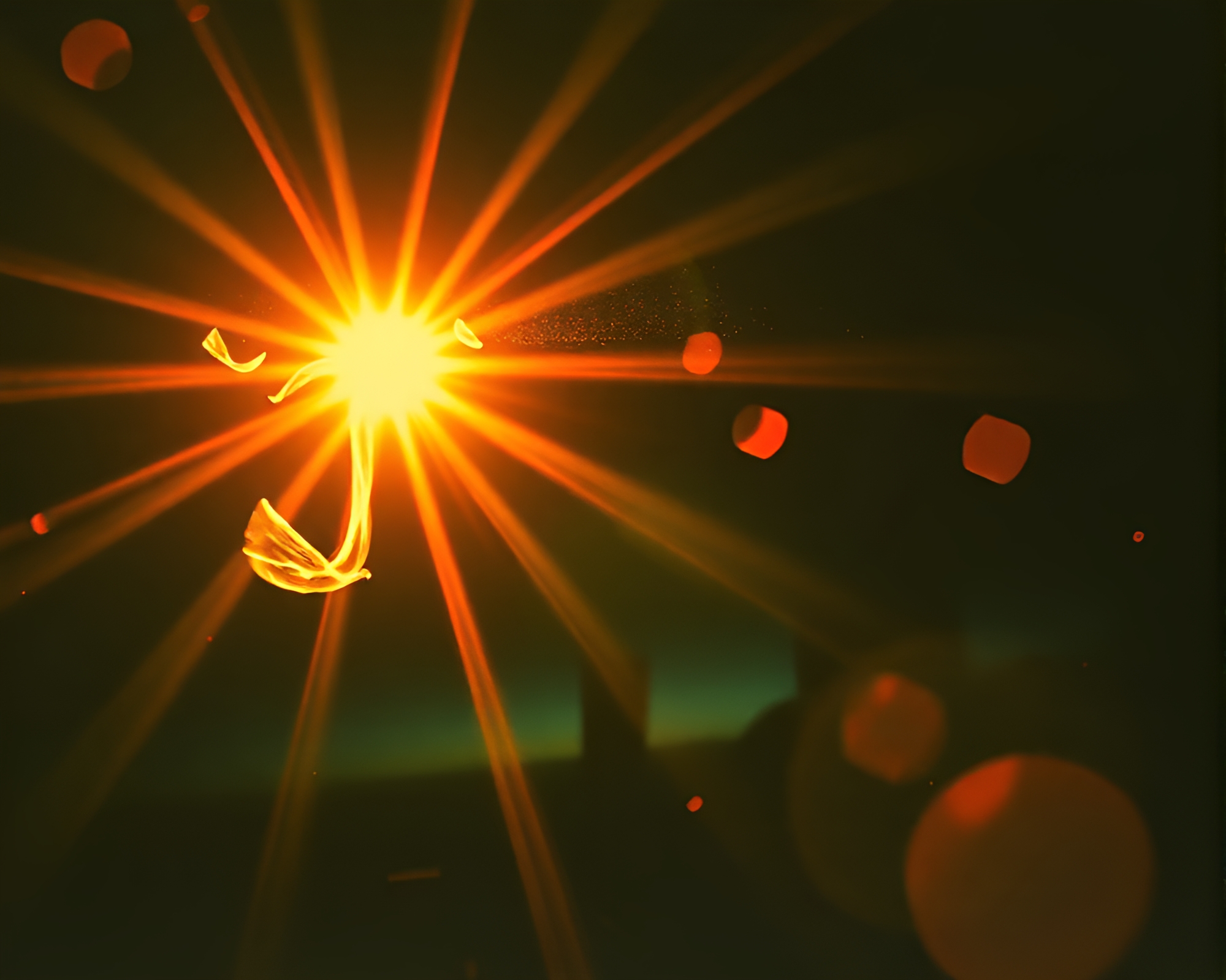 Hippopotamus under prism of light leaks – free AI stock image