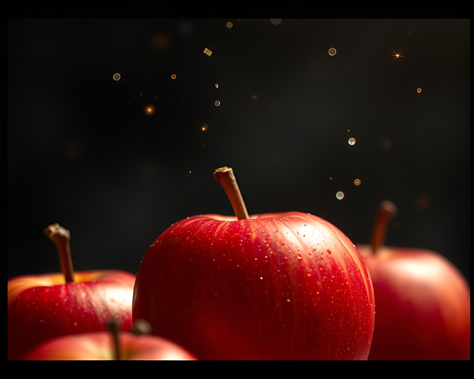 Apple Cider Zoom Burst with Metallic Sheen – free AI stock image