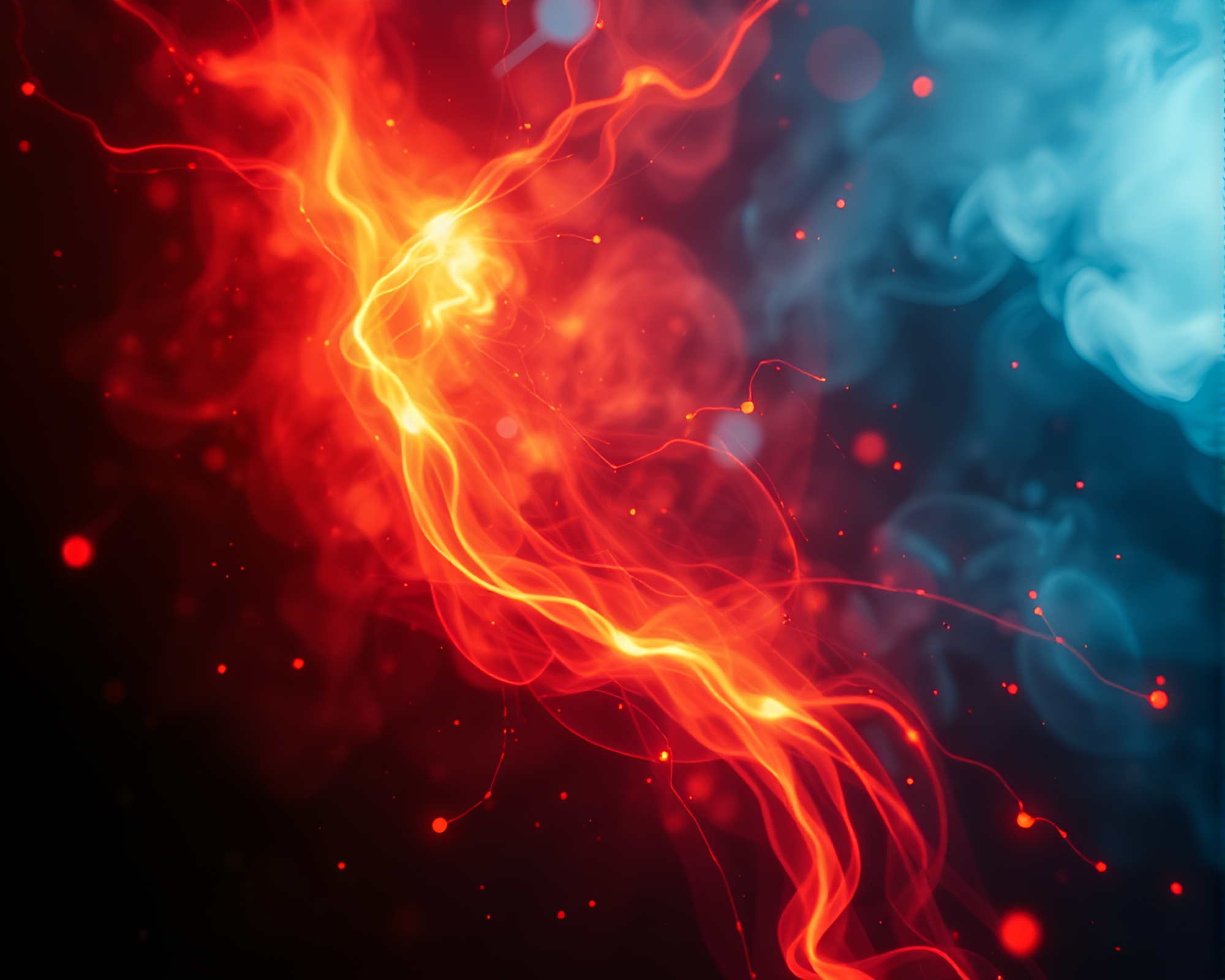 Sorcery Abstract Expressionism: Telephoto Dynamic Angle Sorcery Glow – free AI stock image