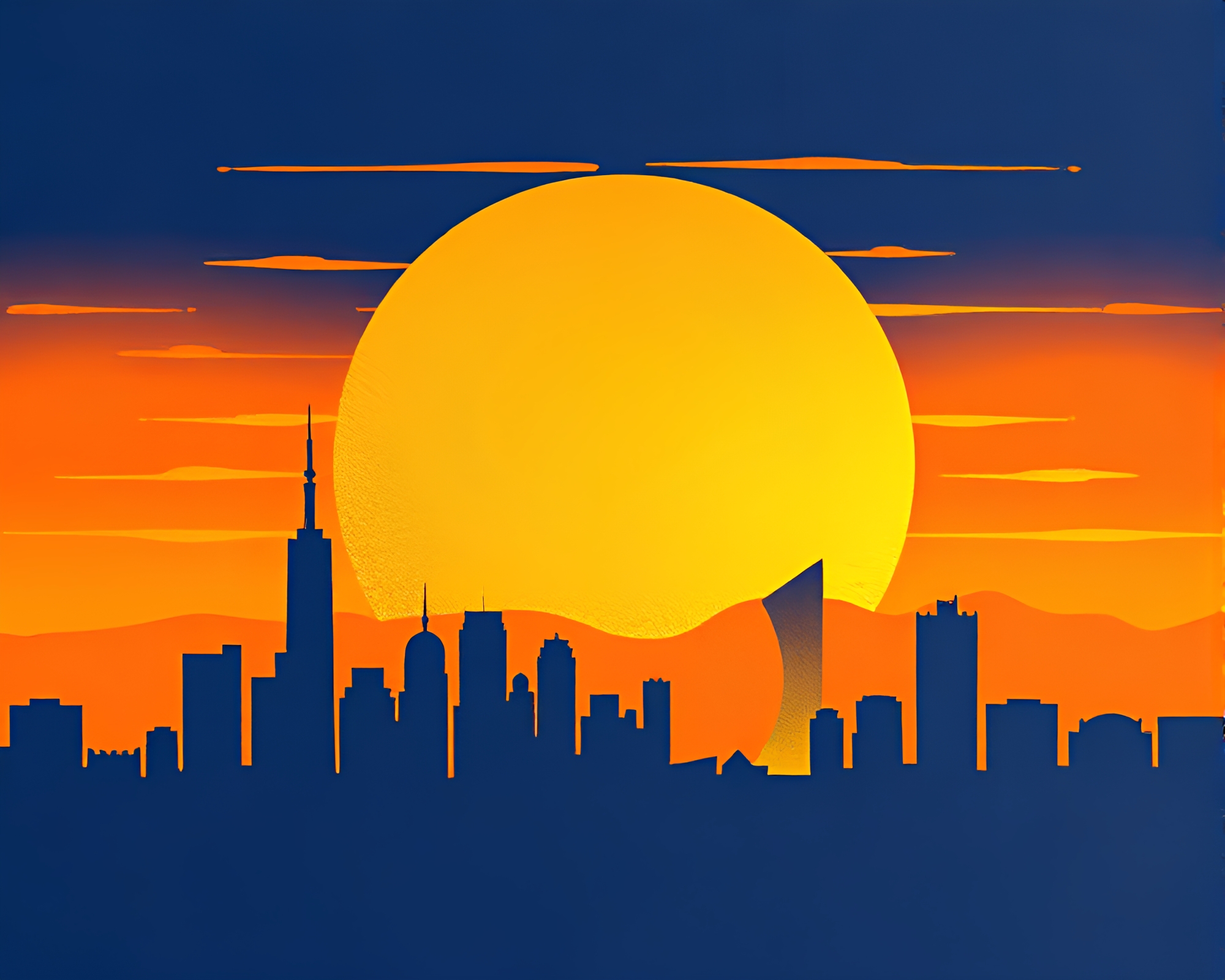 Foil Stamped Vase Sunset in Pixel Art Style – free AI stock image
