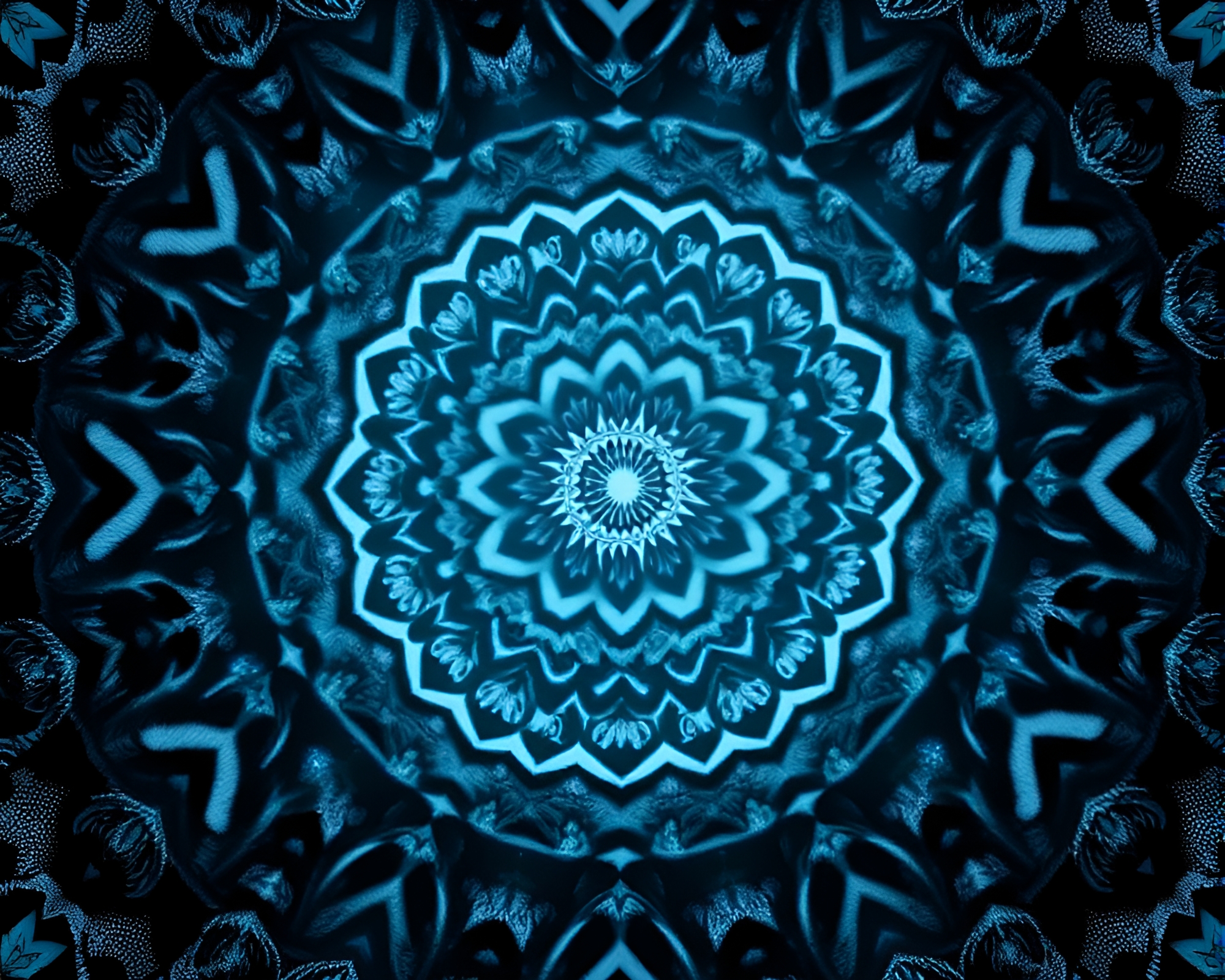 Mystical Mandala Emerging from Enigmatic Fog Banks – free AI stock image
