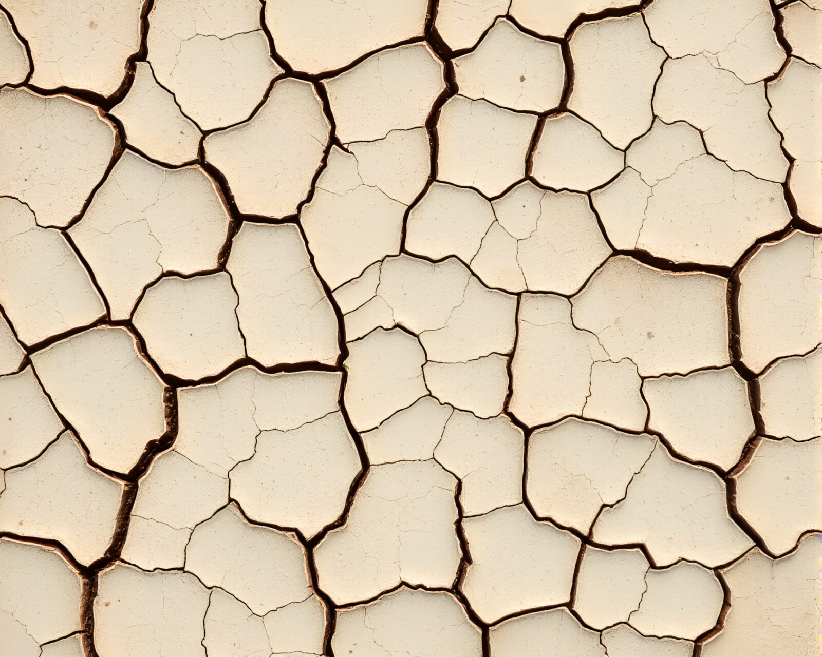 A surreal image of a reef on cracked ivory ground with film strip border