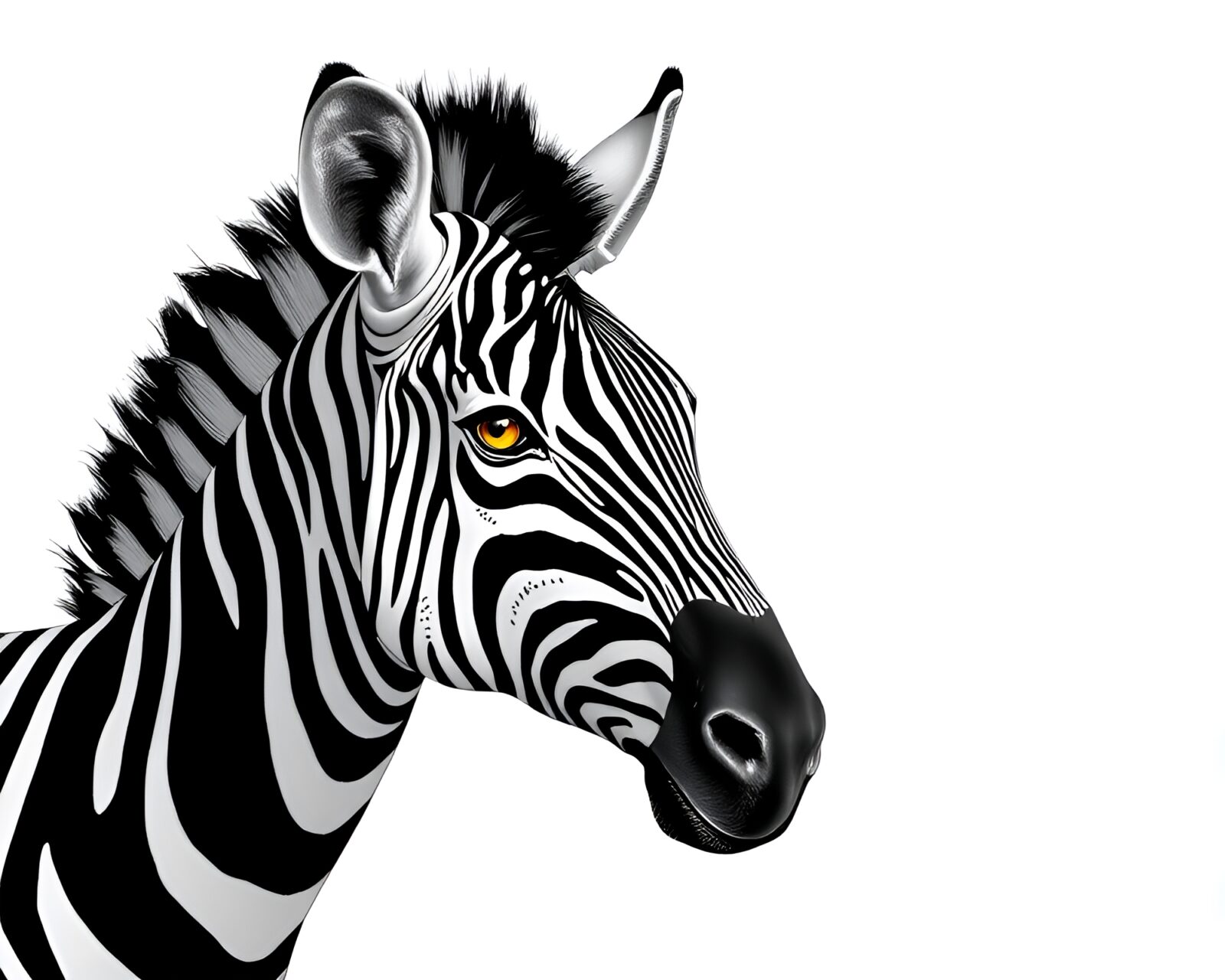 Stitched zebra pattern with prism refraction in artistic illustration