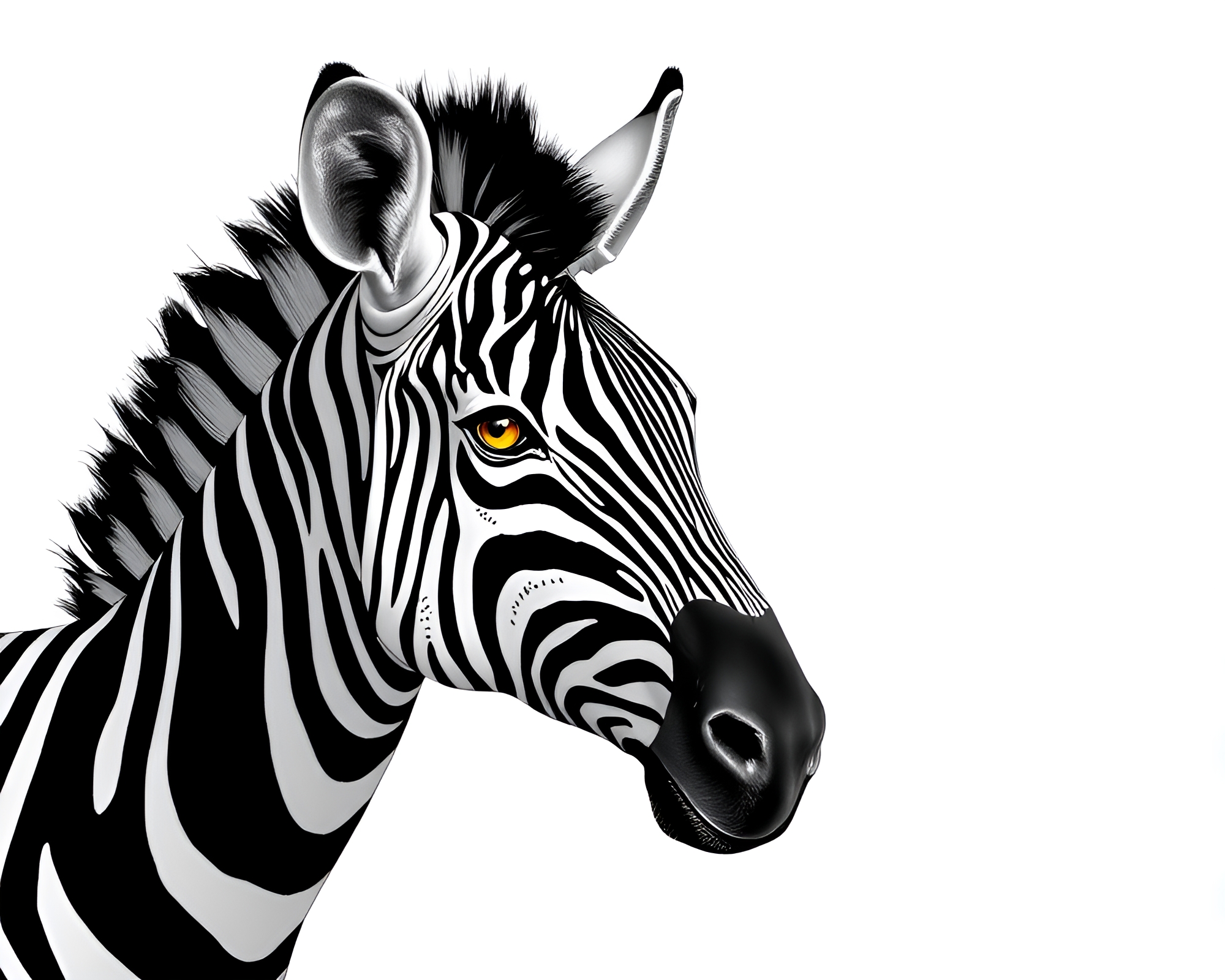 Zebra Prism Fashion Fusion Pattern Illustration – free AI stock image