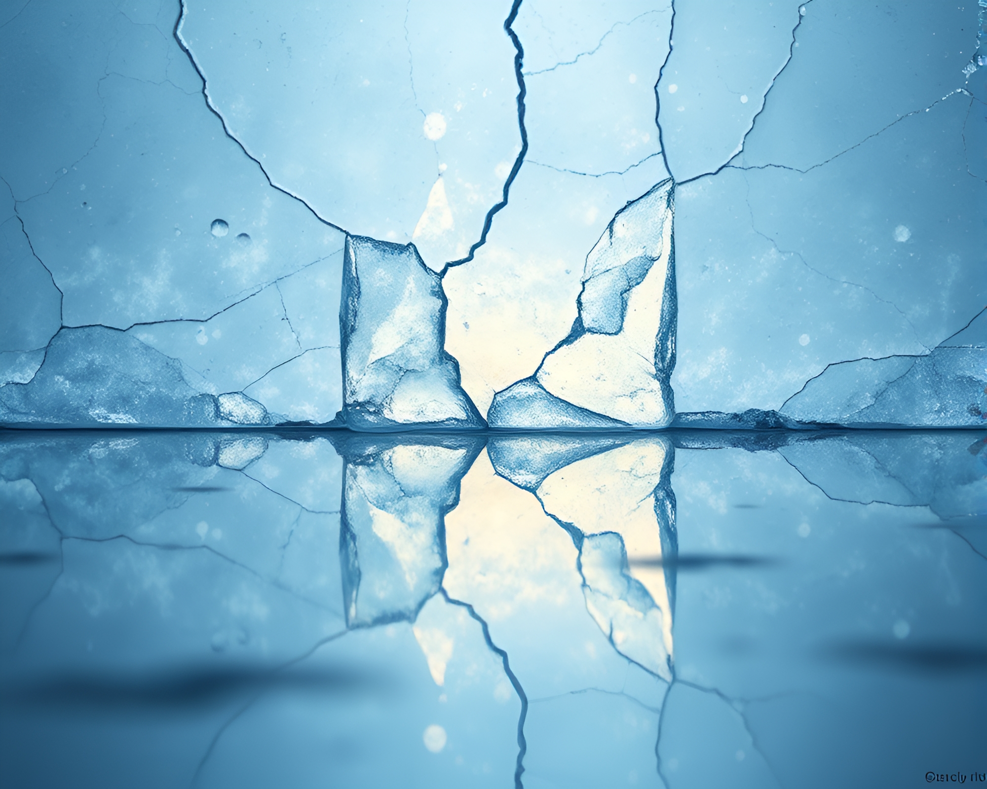 Ice Baguette Mirage in Sapphire Op Art World – free AI stock image