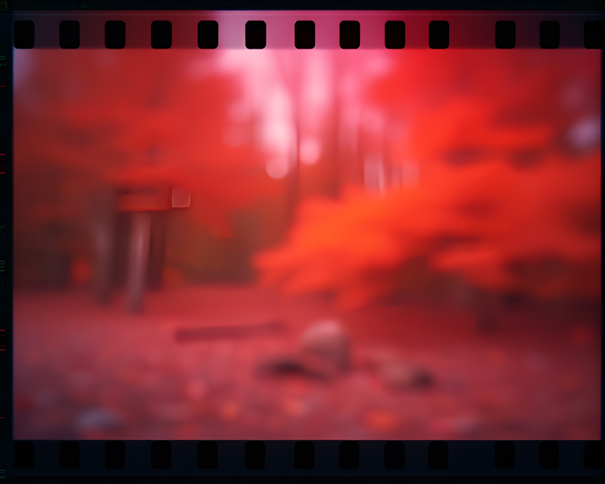 Surreal Geyser Field Distorted by Lens, High Saturation – free AI stock image