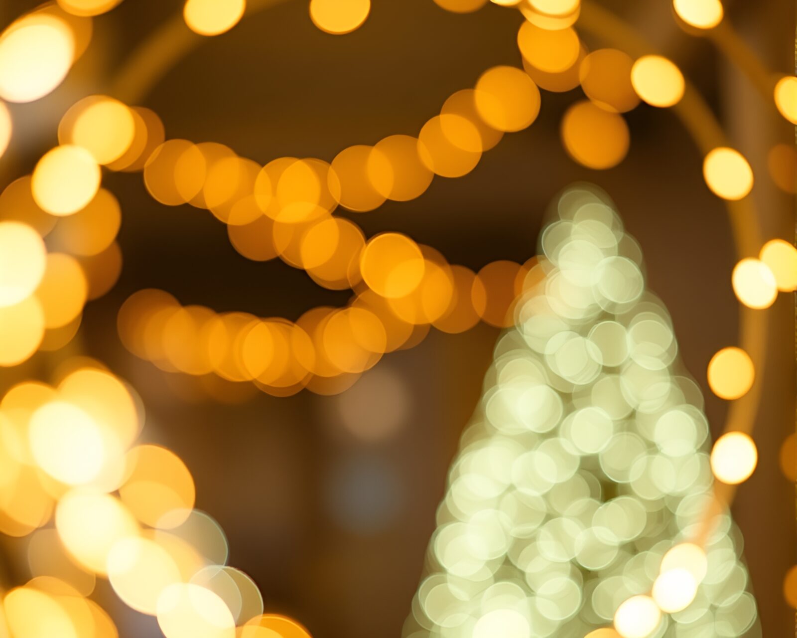 Surreal gelato cone framed in glowing bokeh lights
