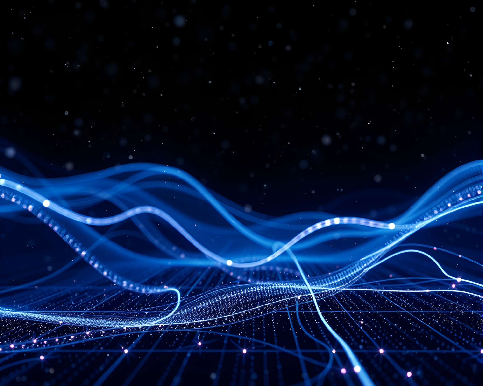 Futuristic Augmented Reality Stardust Shimmer Scan Lines – free AI stock image