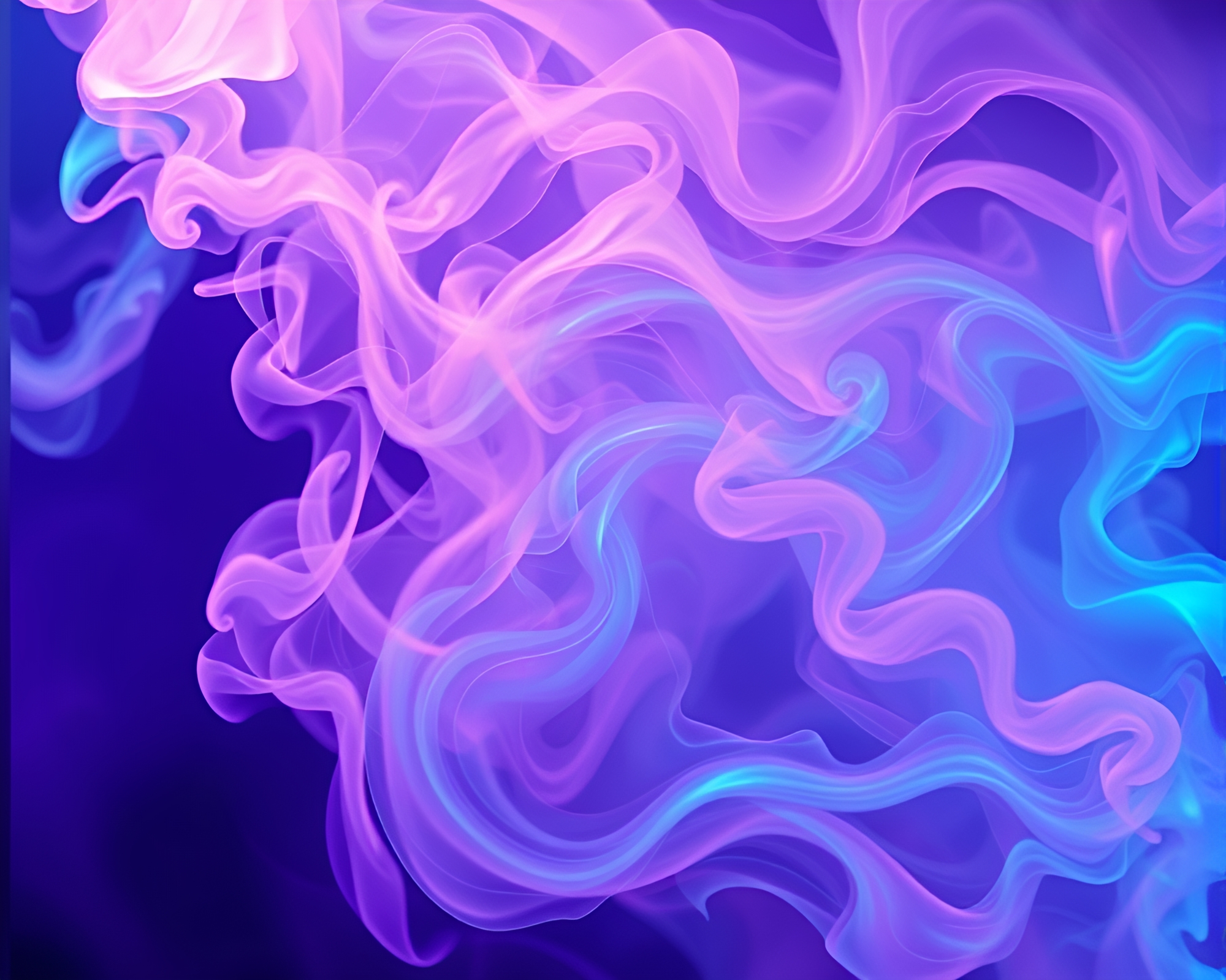 Psychedelic Steam Vapor Swirls in Neon Realism – free AI stock image
