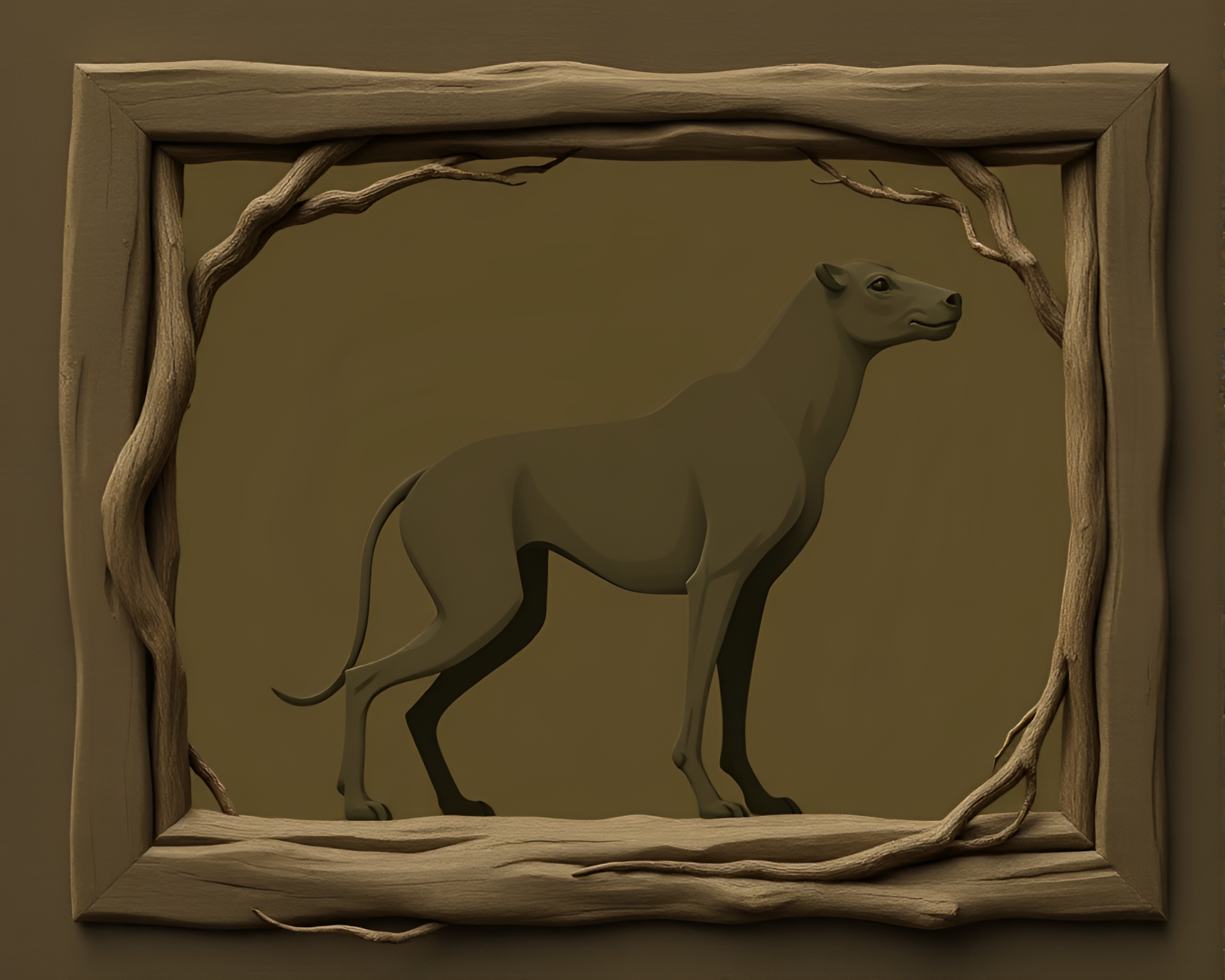 Enchanted Forest with Cerberus: A Skeuomorphic Masterpiece – free AI stock image