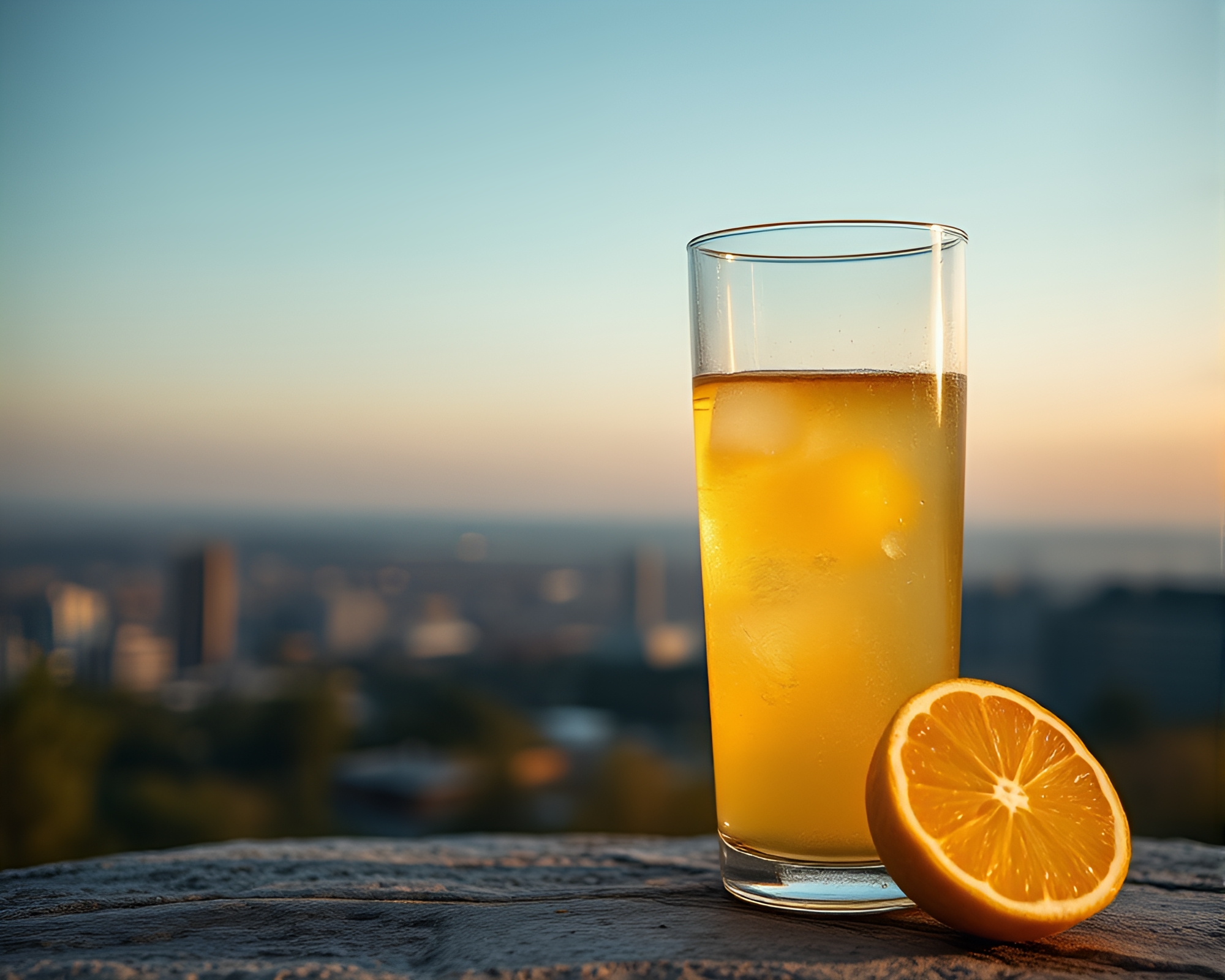 Enchanting Glass Orb in Lemon Yellow Light – free AI stock image