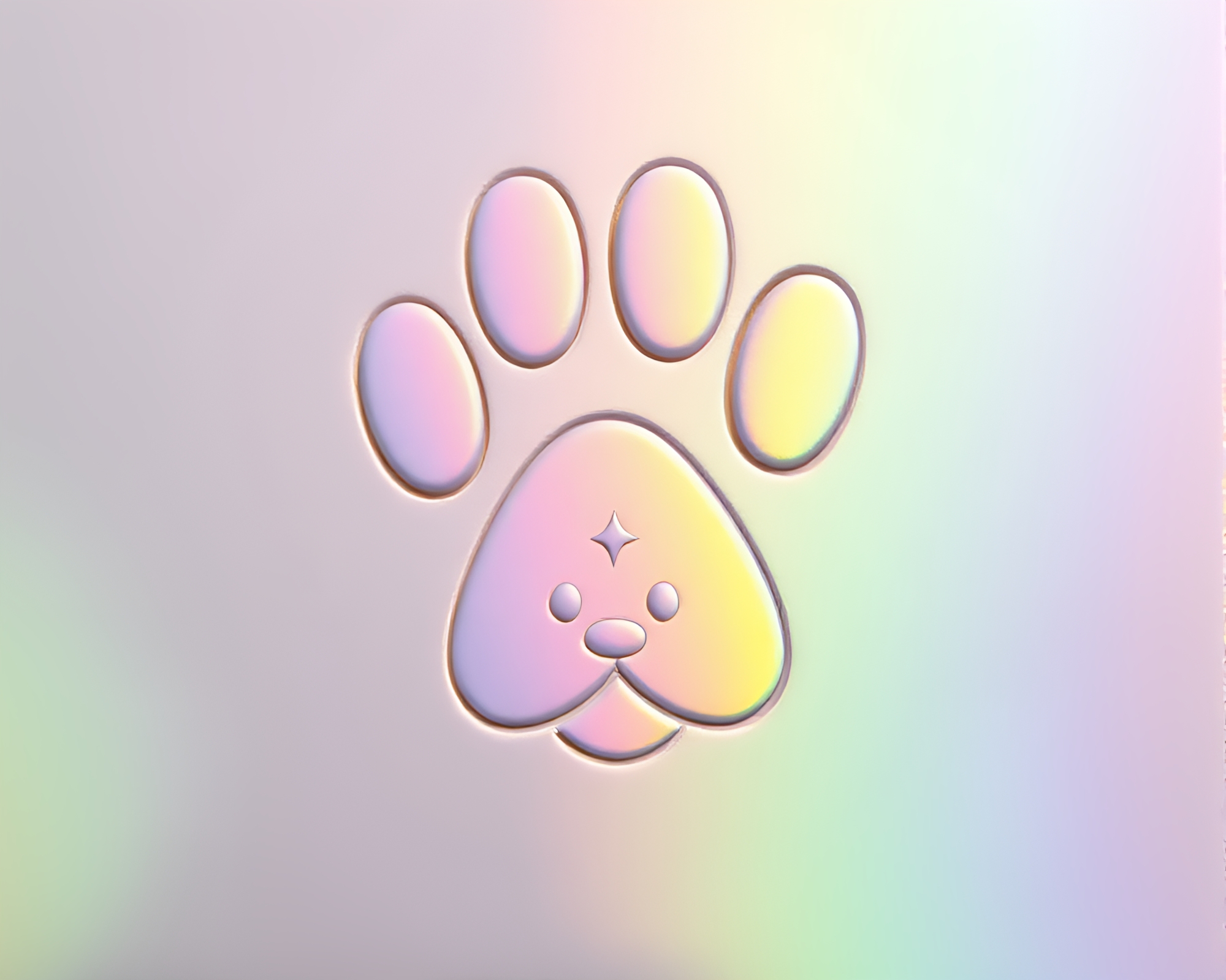 Etching Lines Engraved on Holographic Pet with Matte Finish – free AI stock image