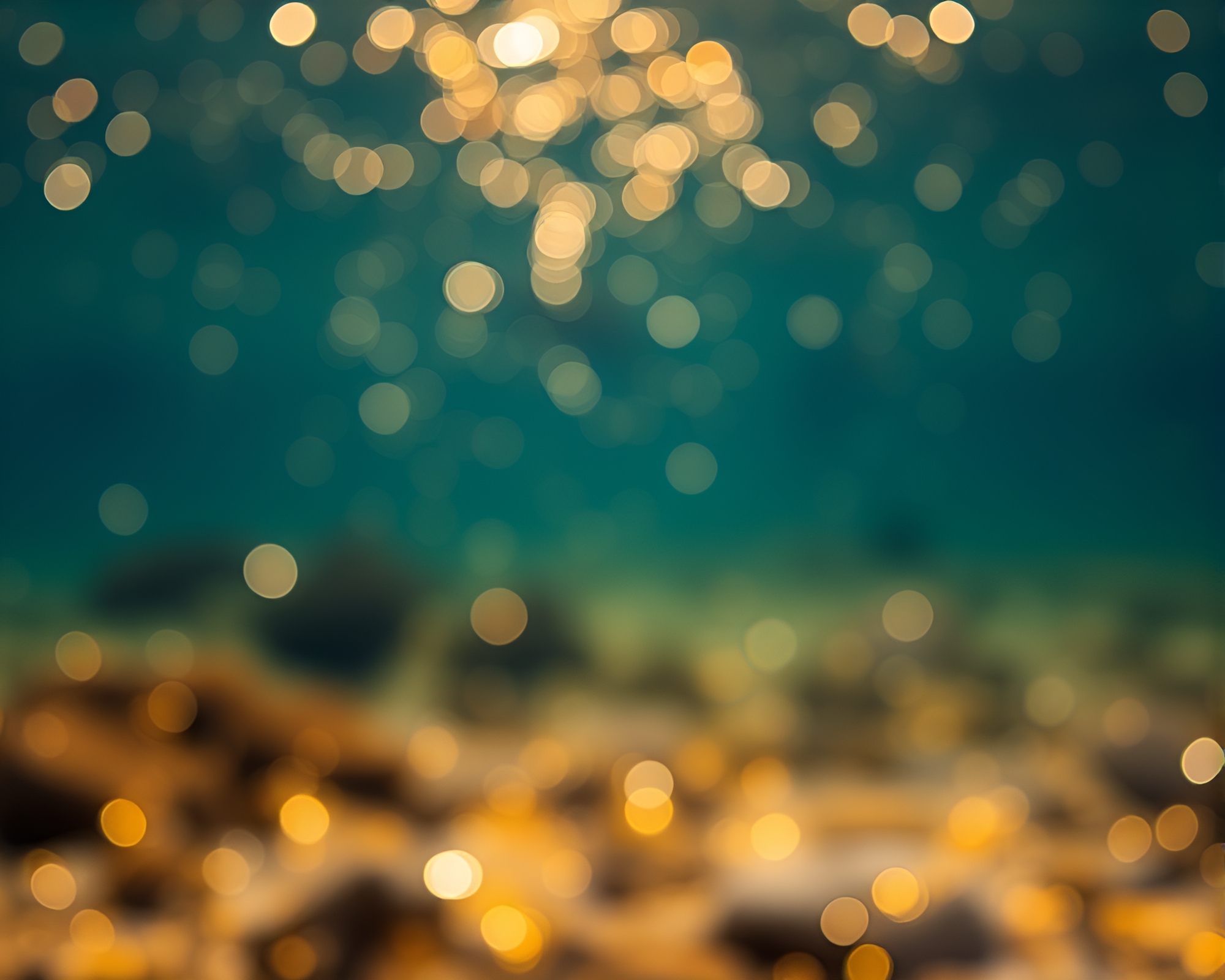 Bioluminescent Mosaic Underwater Scene with Bokeh Foreground – free AI stock image
