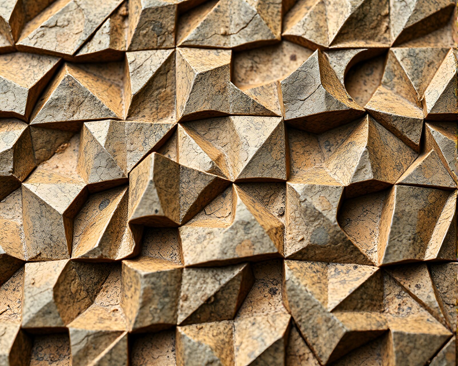 Sgraffito-infused M.C. Escher inspired focus-stacked image