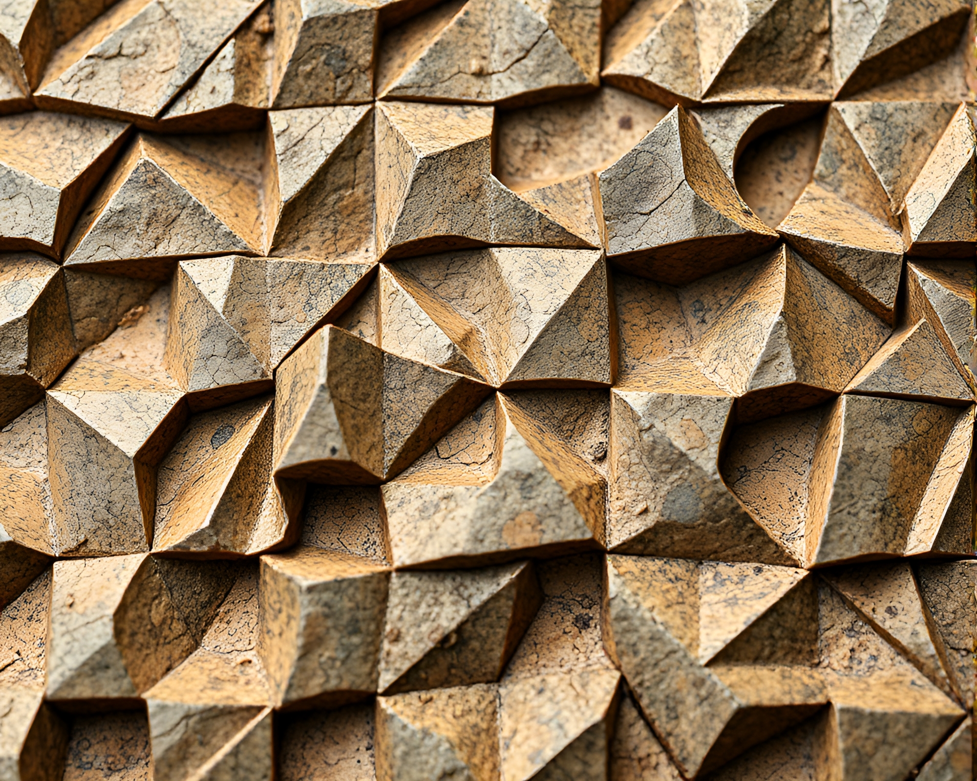 Surreal Tessellated World with Rich Oily Textures – free AI stock image