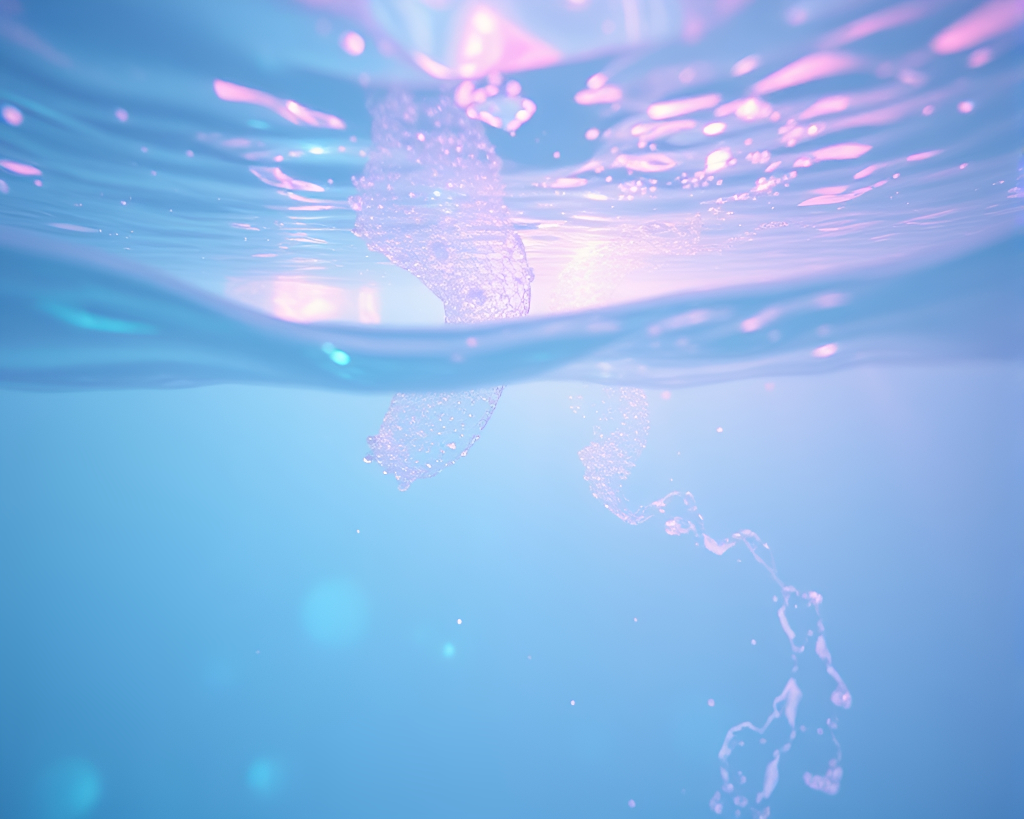 Submersible Soap Film Iridescence Utopia – free AI stock image