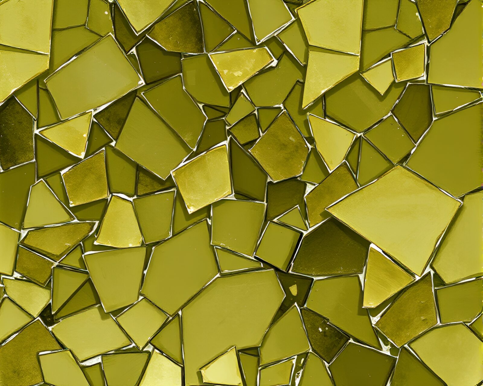 Abstract art of glass shards in a Savannah landscape