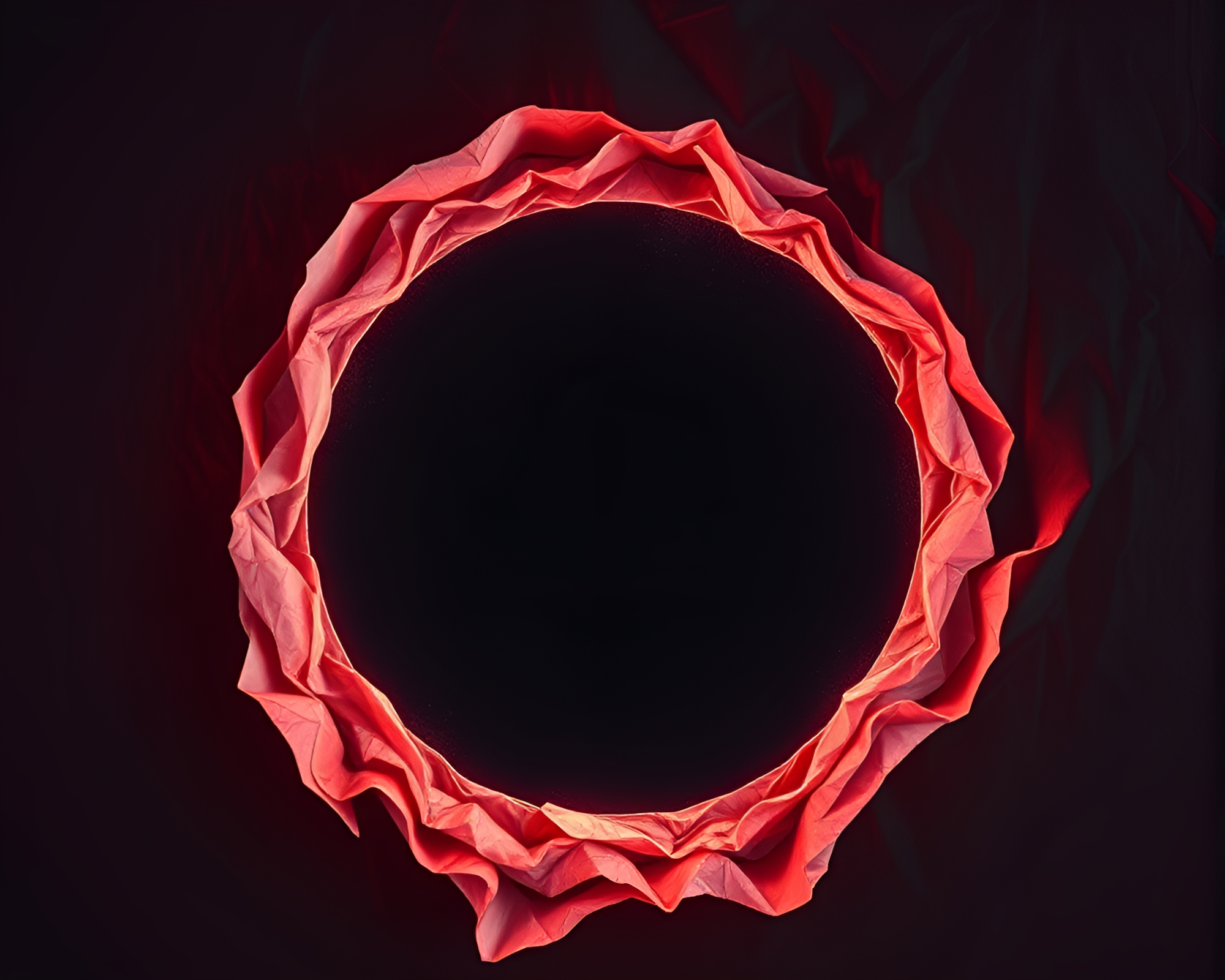 Ethereal Haunted Mirror with Rim Lighting in Algorithmic Art Style – free AI stock image