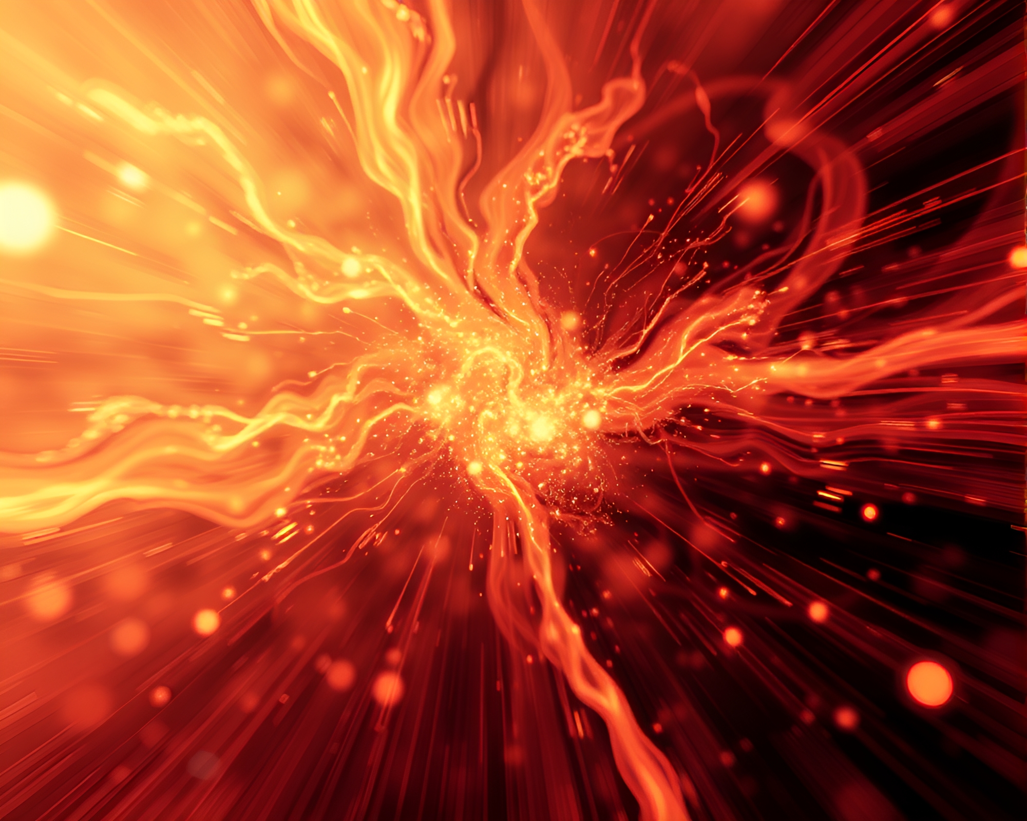 Rocket Launch Through Distorted Lens Swirls – free AI stock image
