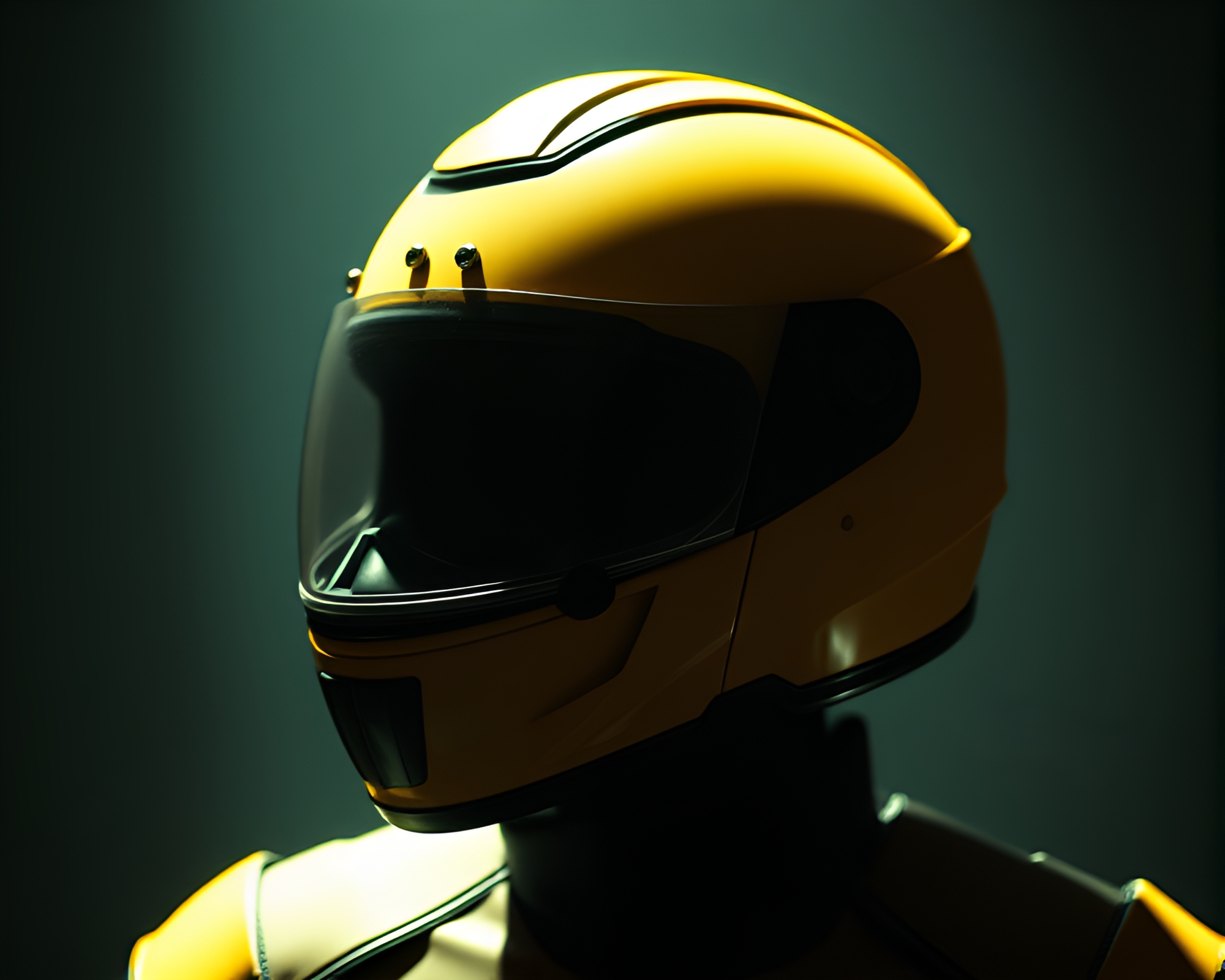 Helmet Shading Strokes in Overexposed Stop-Motion Brilliance – free AI stock image