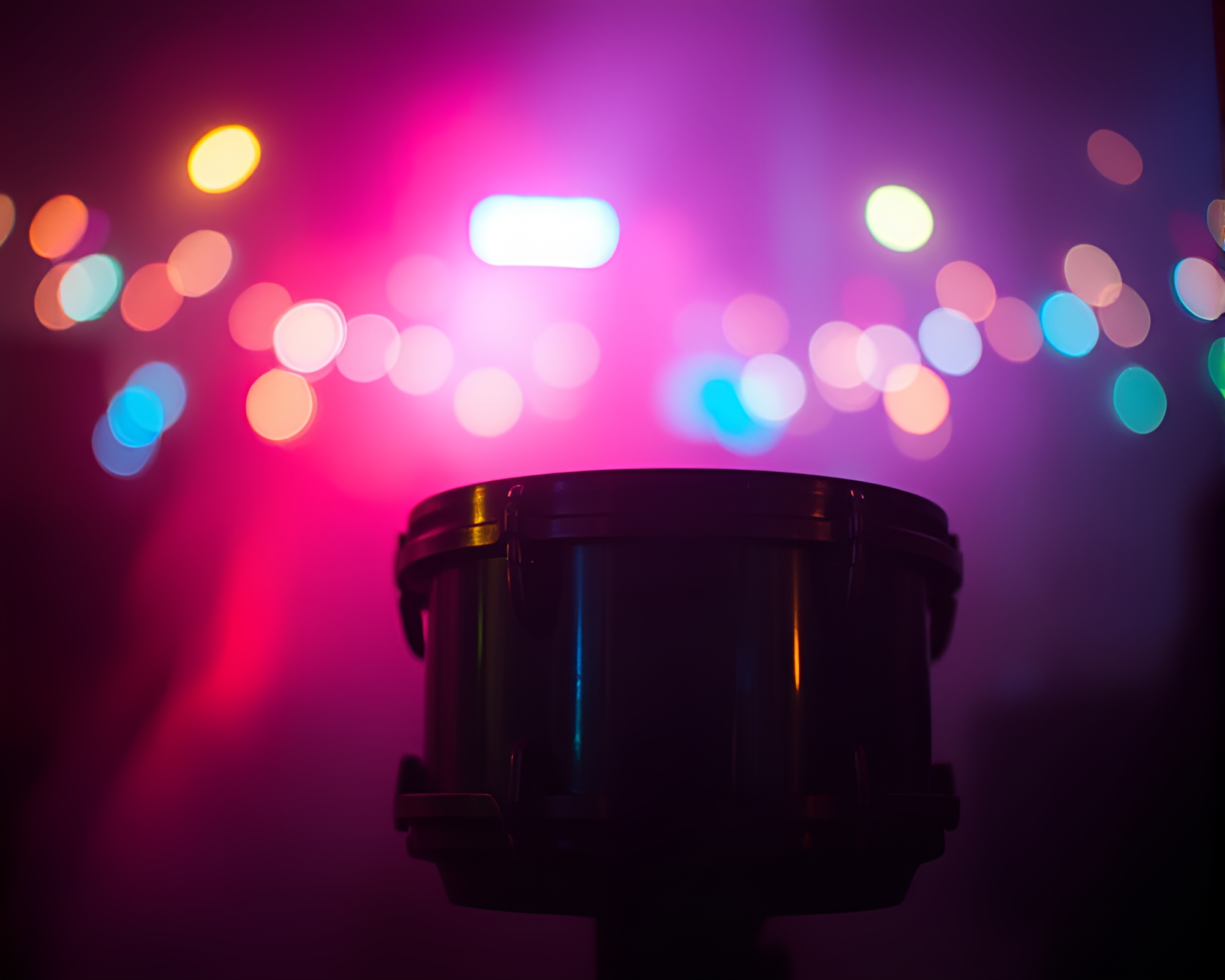 Drum Beats in Surreal Light Leak Photogrammetry – free AI stock image