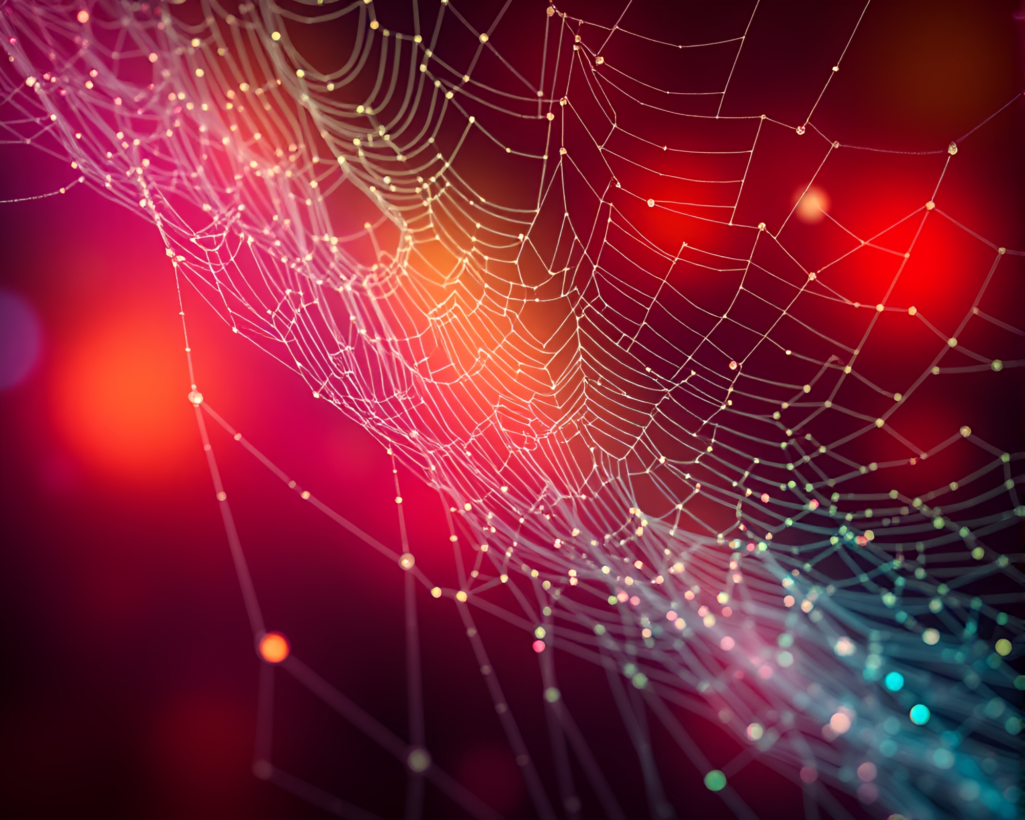 Binary Code Aurora Cobweb Procedural Generation Art – free AI stock image