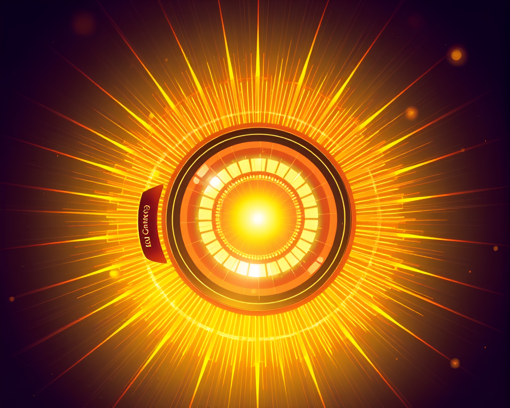 Virtual Reality Oasis in Golden Savannah Sunburst – free AI stock image