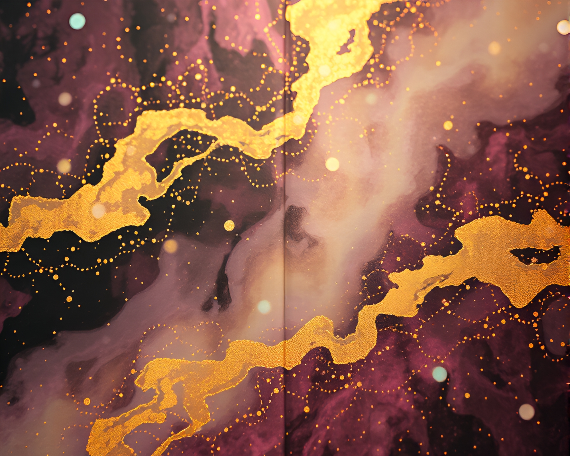 Ethereal Dream Journal: Kinetic Foil Stamping Composition – free AI stock image