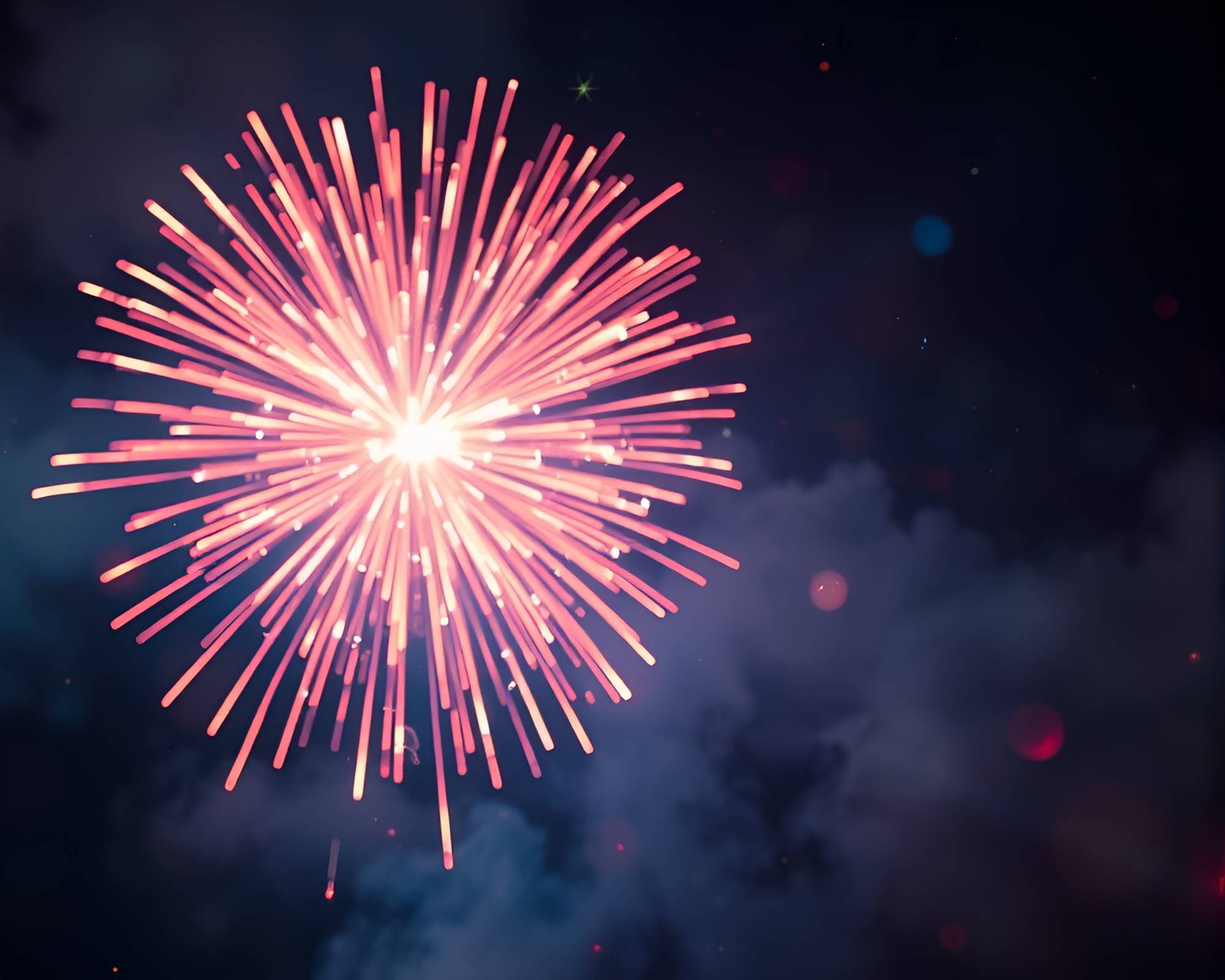Bamboo Flute Symphony in Nebula Fireworks – free AI stock image