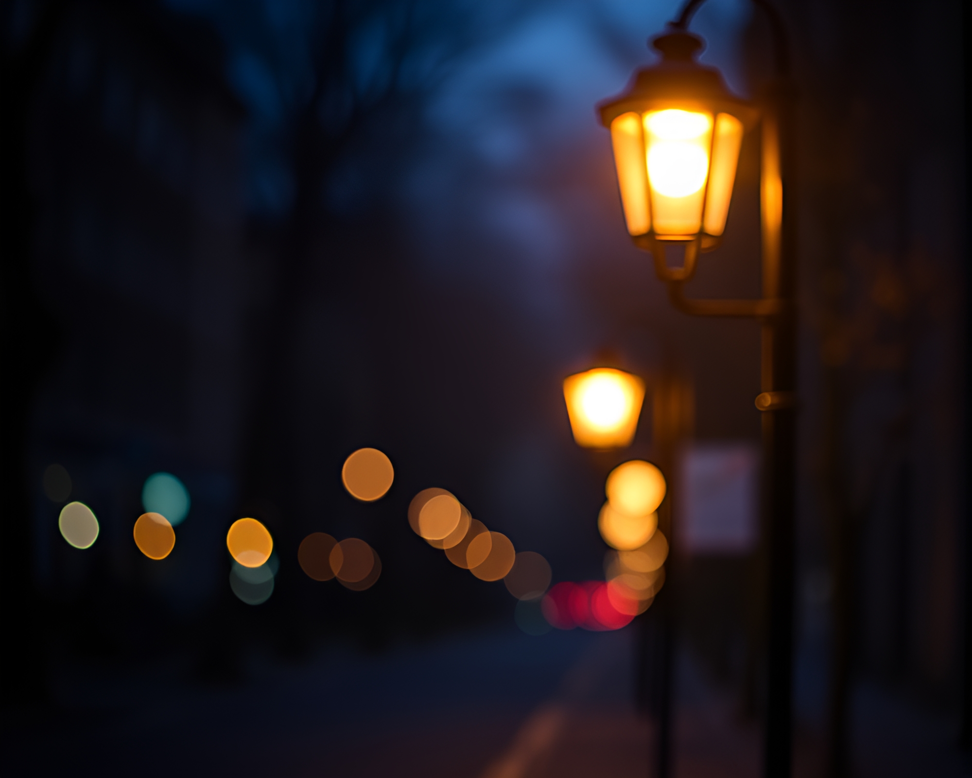 Surreal Cello Streetlamp Data Visualization – free AI stock image
