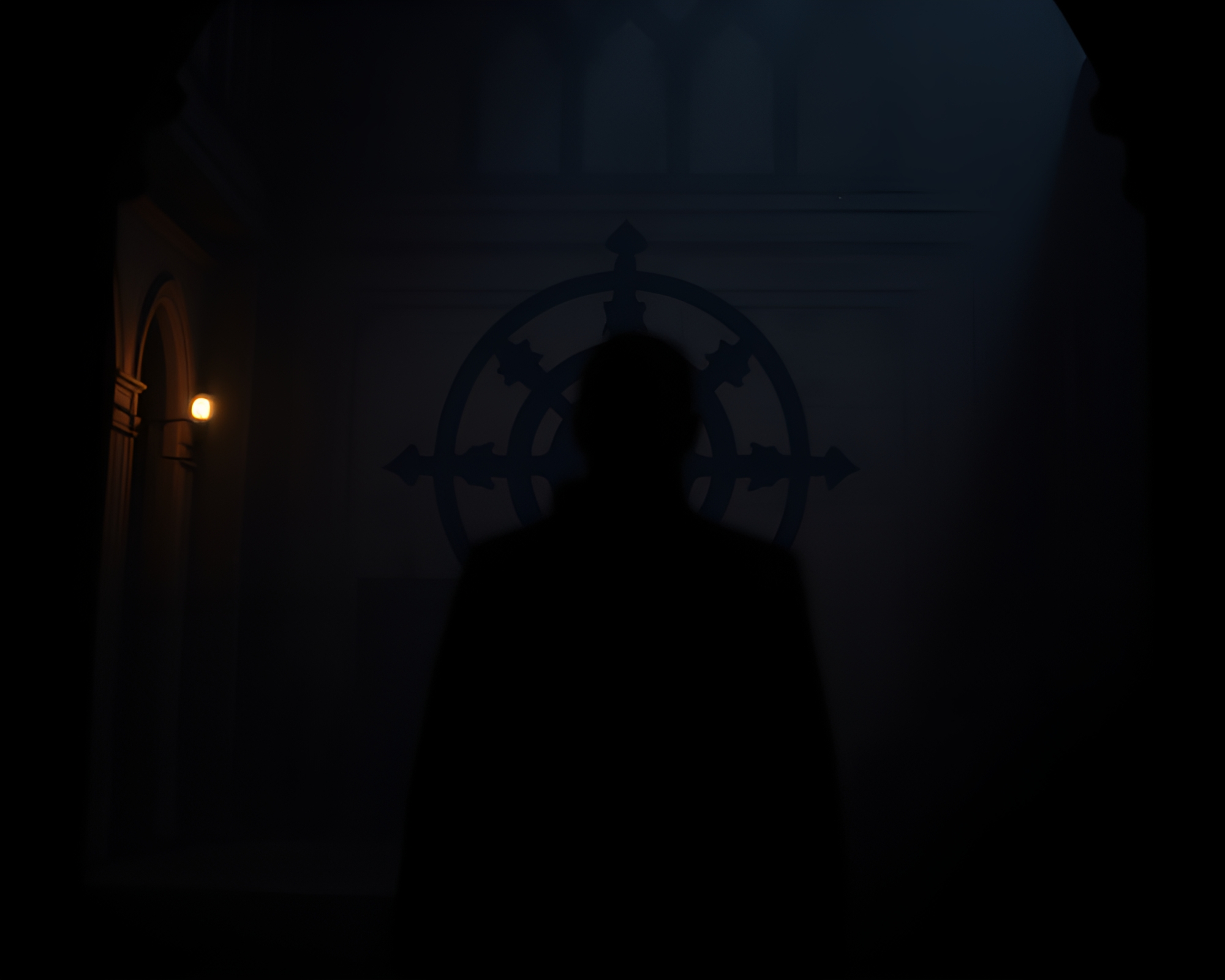 Ethereal Sigil in Dungeon Reflections – free AI stock image