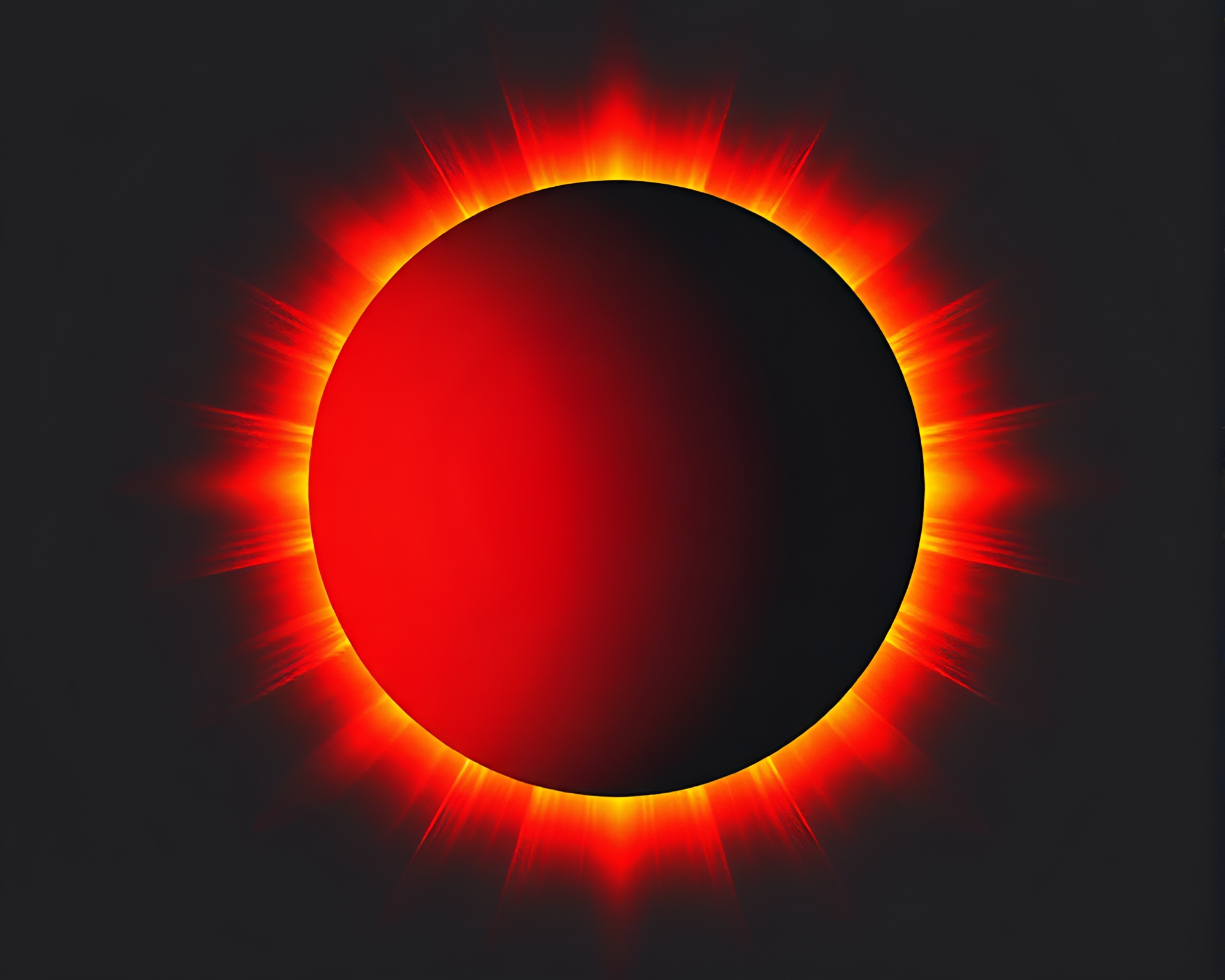 Foil Stamped Solar Eclipse Cybernetic Textured Art – free AI stock image