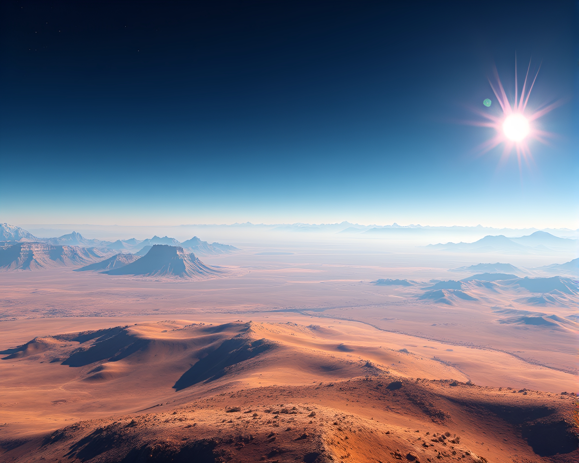 Vast Llama-filled Procedural Landscape – free AI stock image