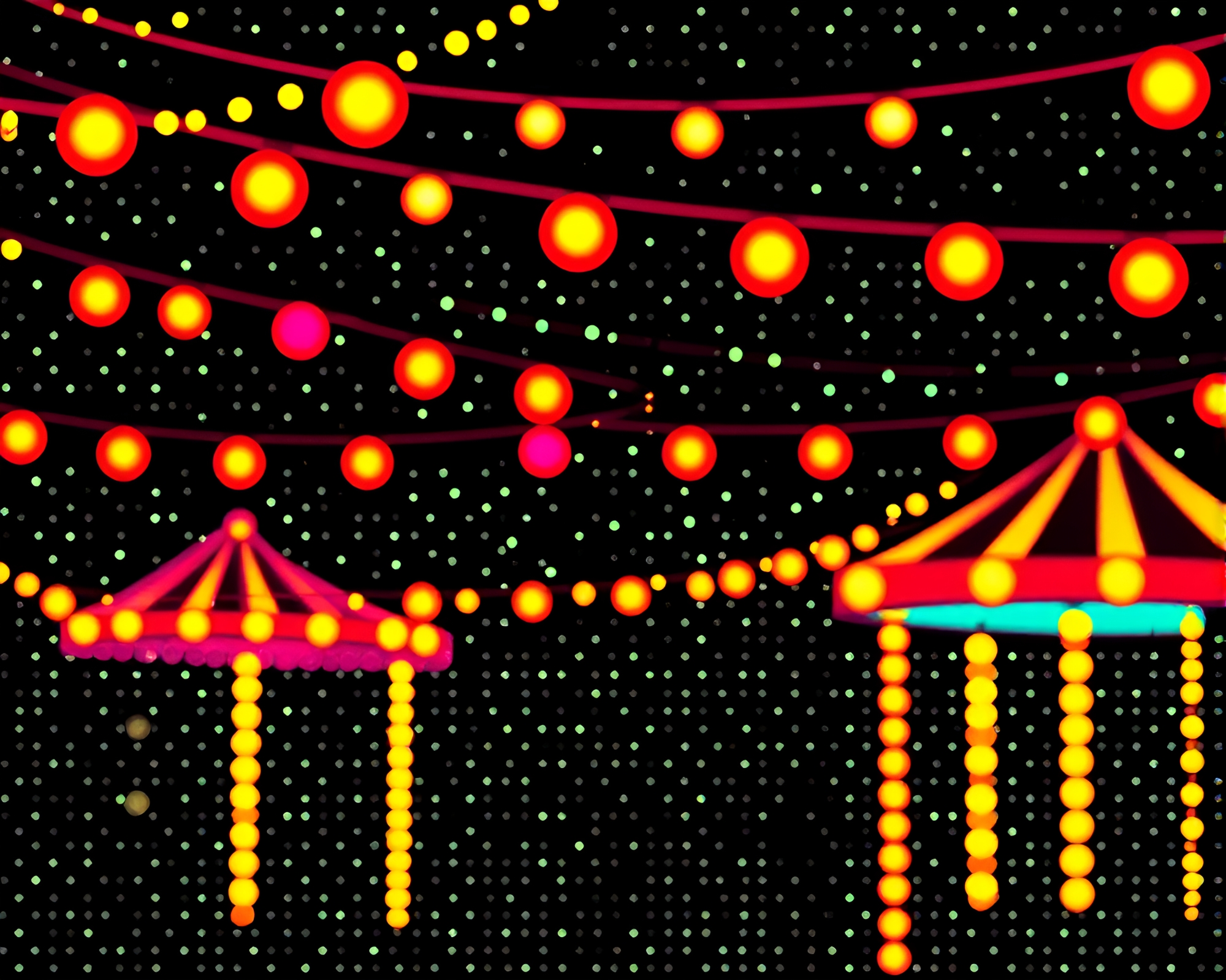Trumpet Serenade under Carnival Lights – free AI stock image