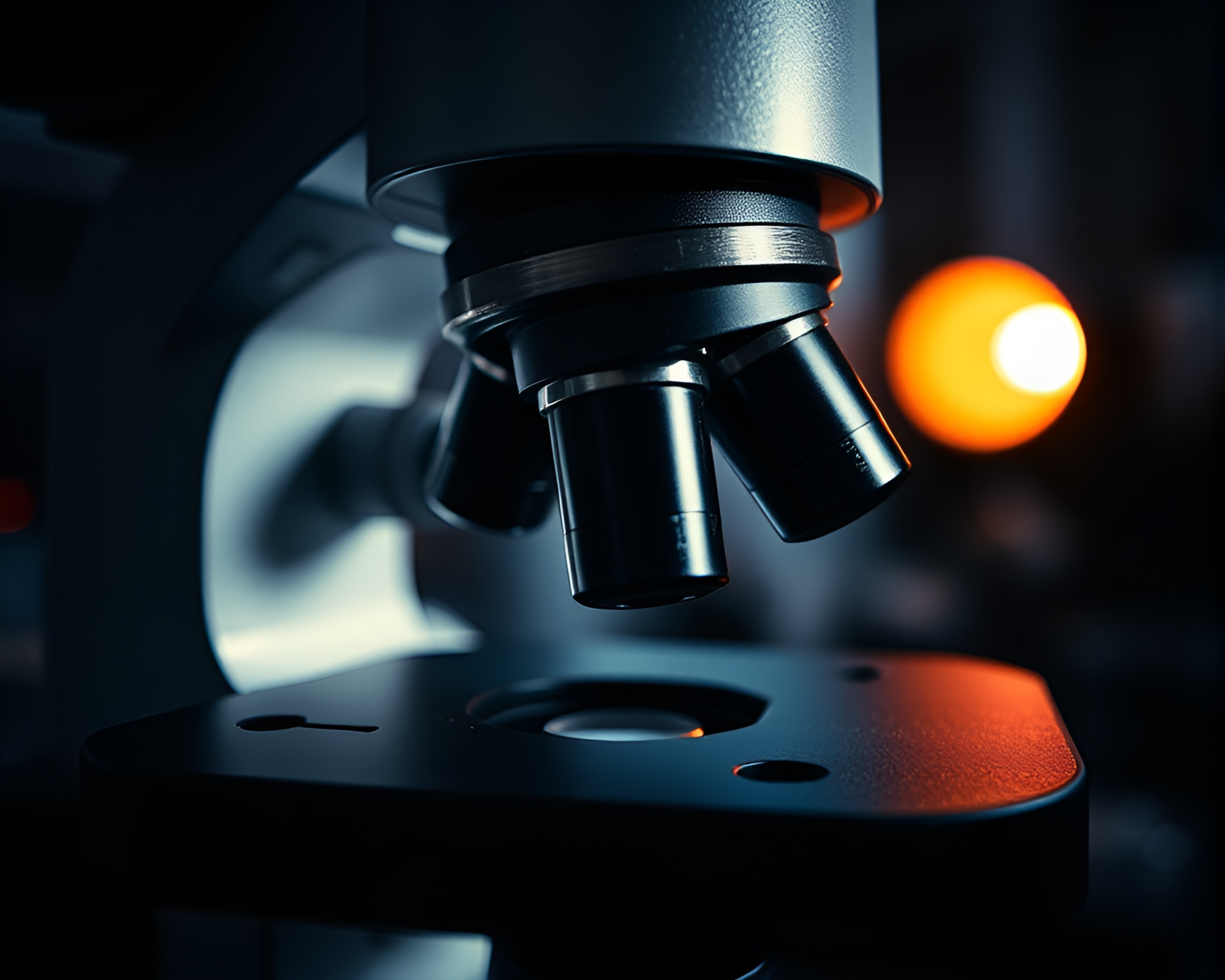 Intense Microscopic Film Noir Spectrum – free AI stock image