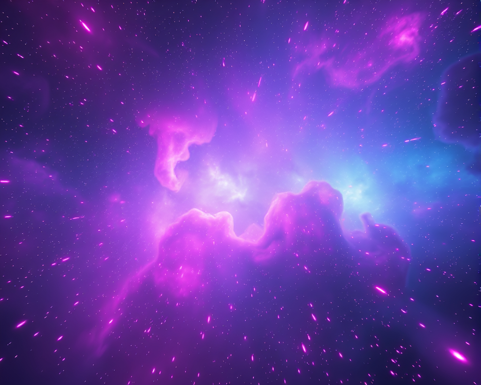 Synthwave Cosmic Dreamscape in Medium Shot – free AI stock image