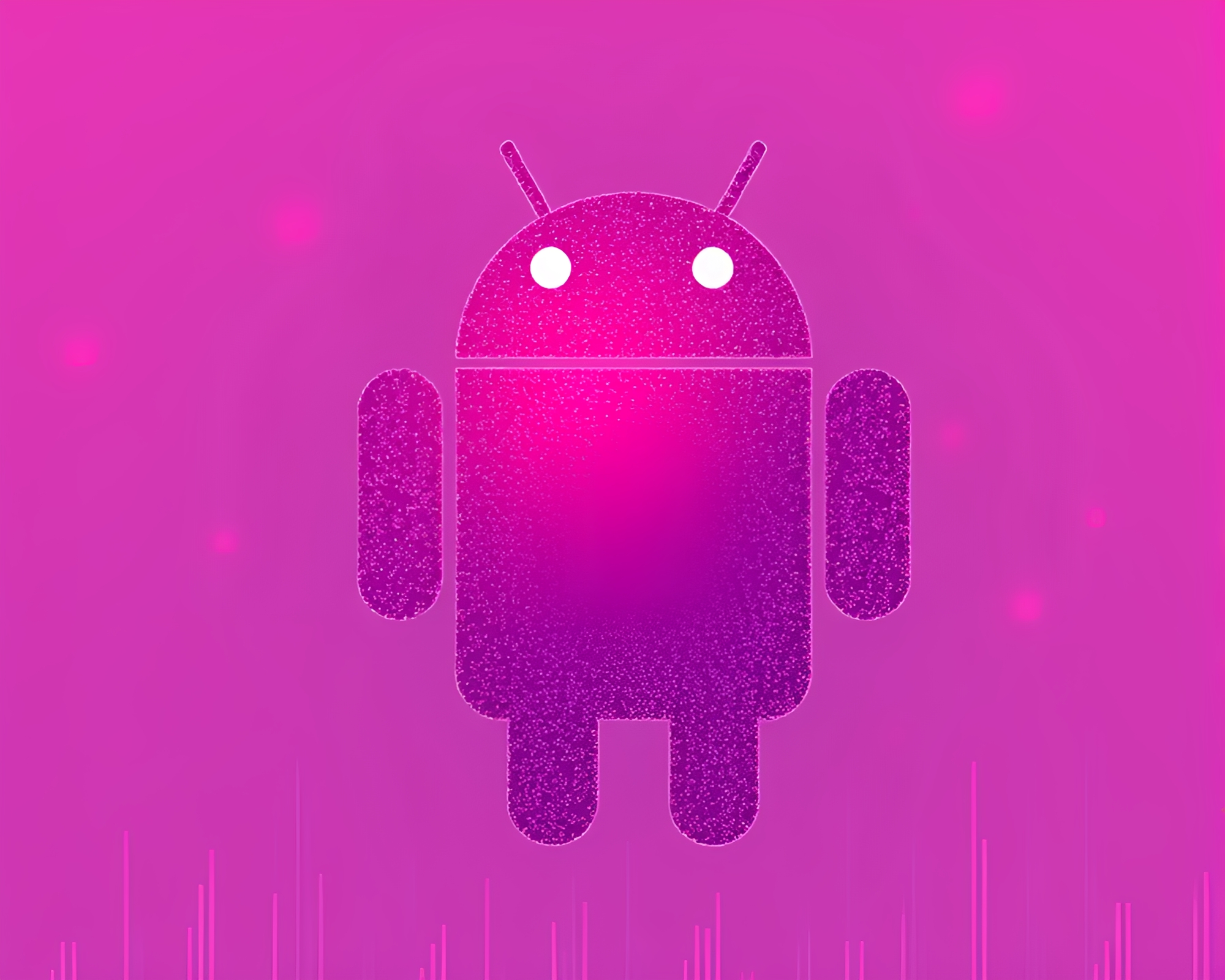 Futuristic Android Portrait with Stippling Illustration – free AI stock image