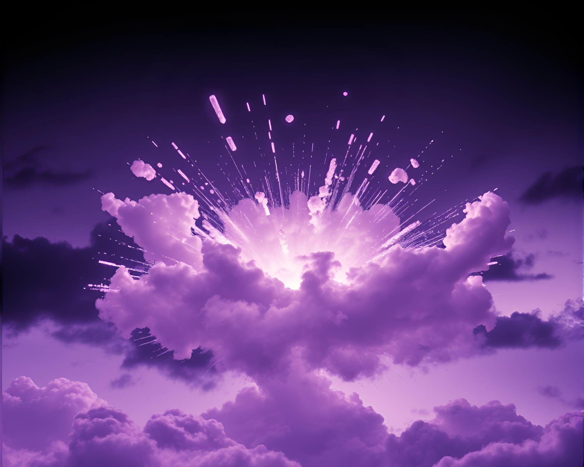Explosive Cheese Platter Twilight Duotone Art – free AI stock image