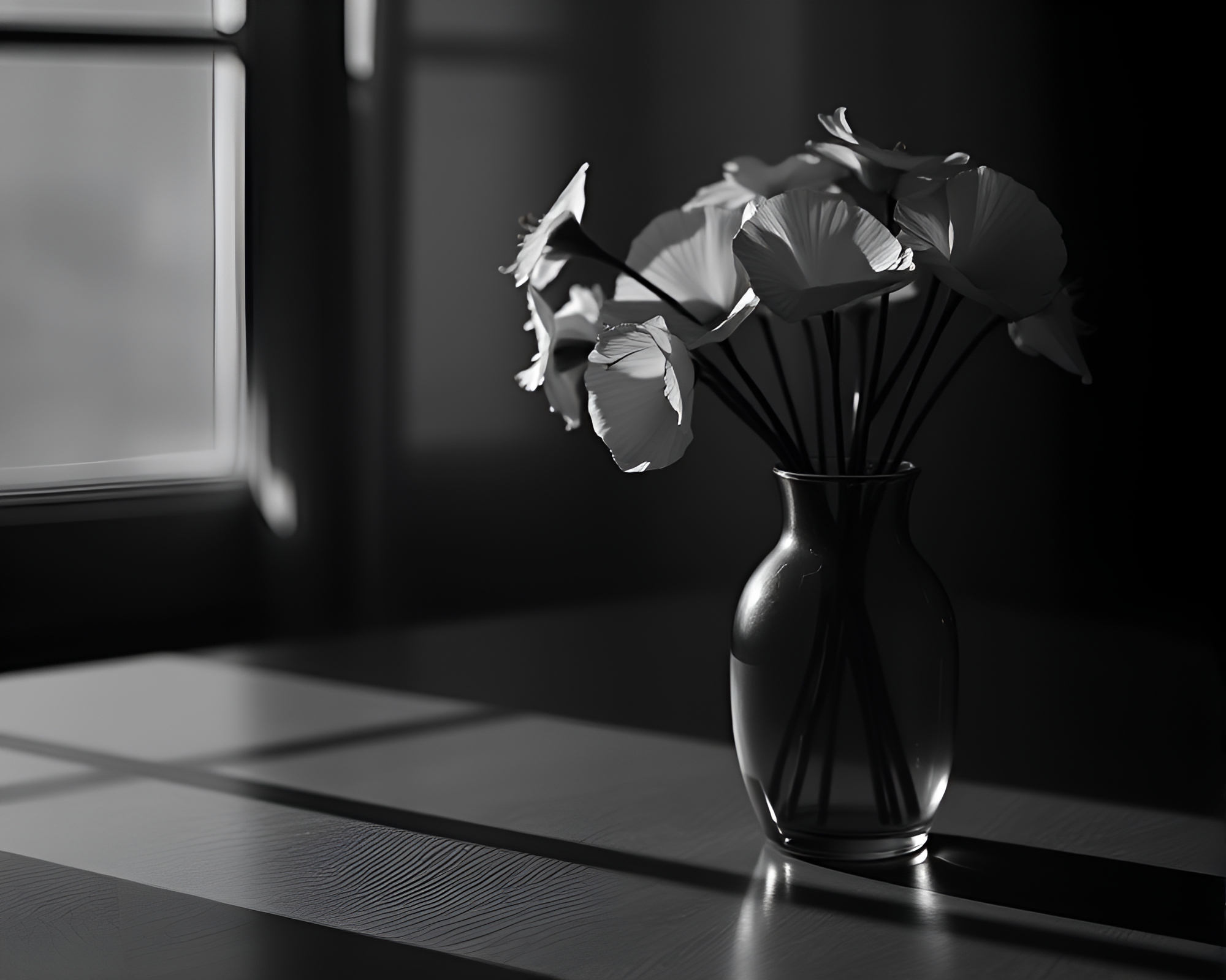 Paper Tears Vase: Noir Composition – free AI stock image