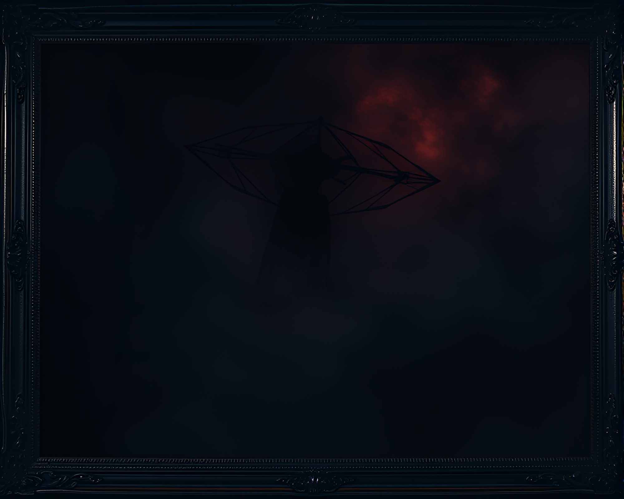 Vampire’s Noir Cosmic Frame – free AI stock image