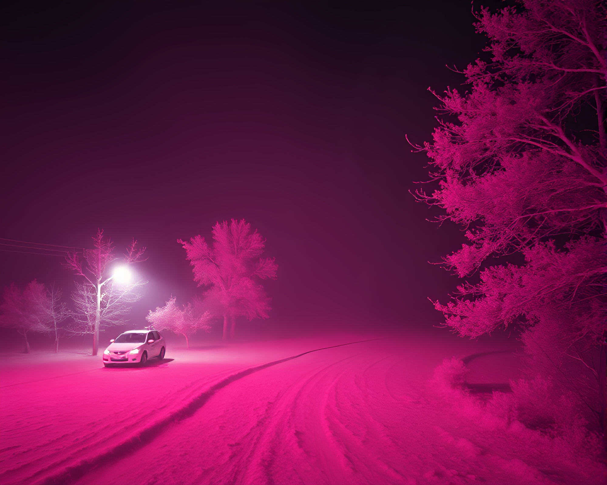 Infrared Drone Capturing Negative Space Underexposed Mood – free AI stock image