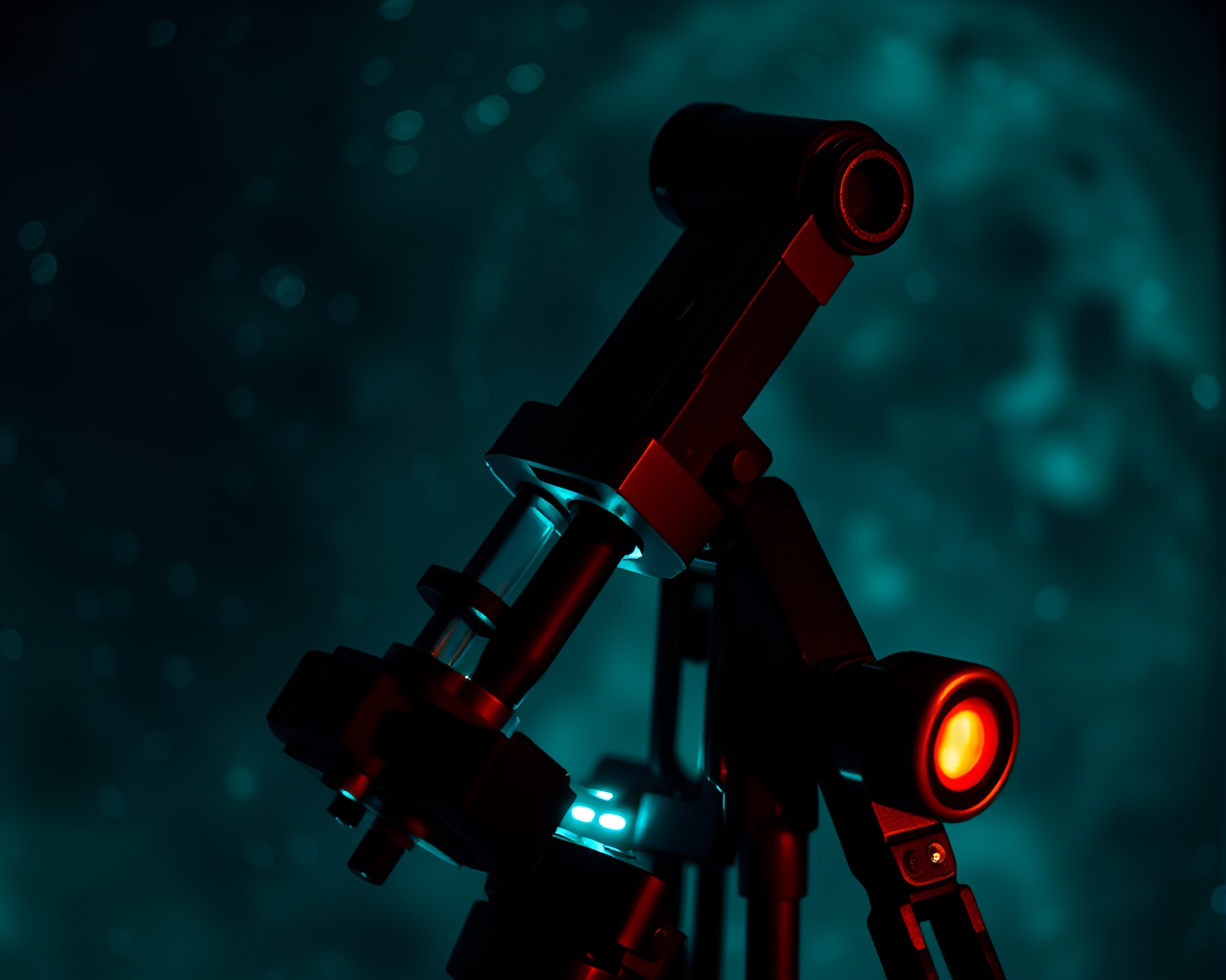 Ancient Sextant in Bioluminescent Impasto Glow – free AI stock image