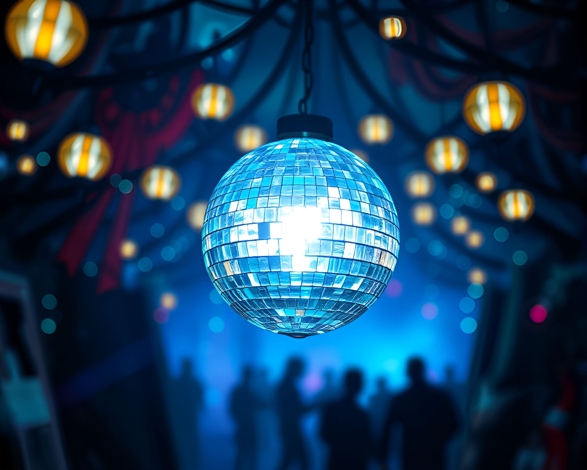 Eldritch Lovecraftian Disco Ball Fantasy Illustration – free AI stock image