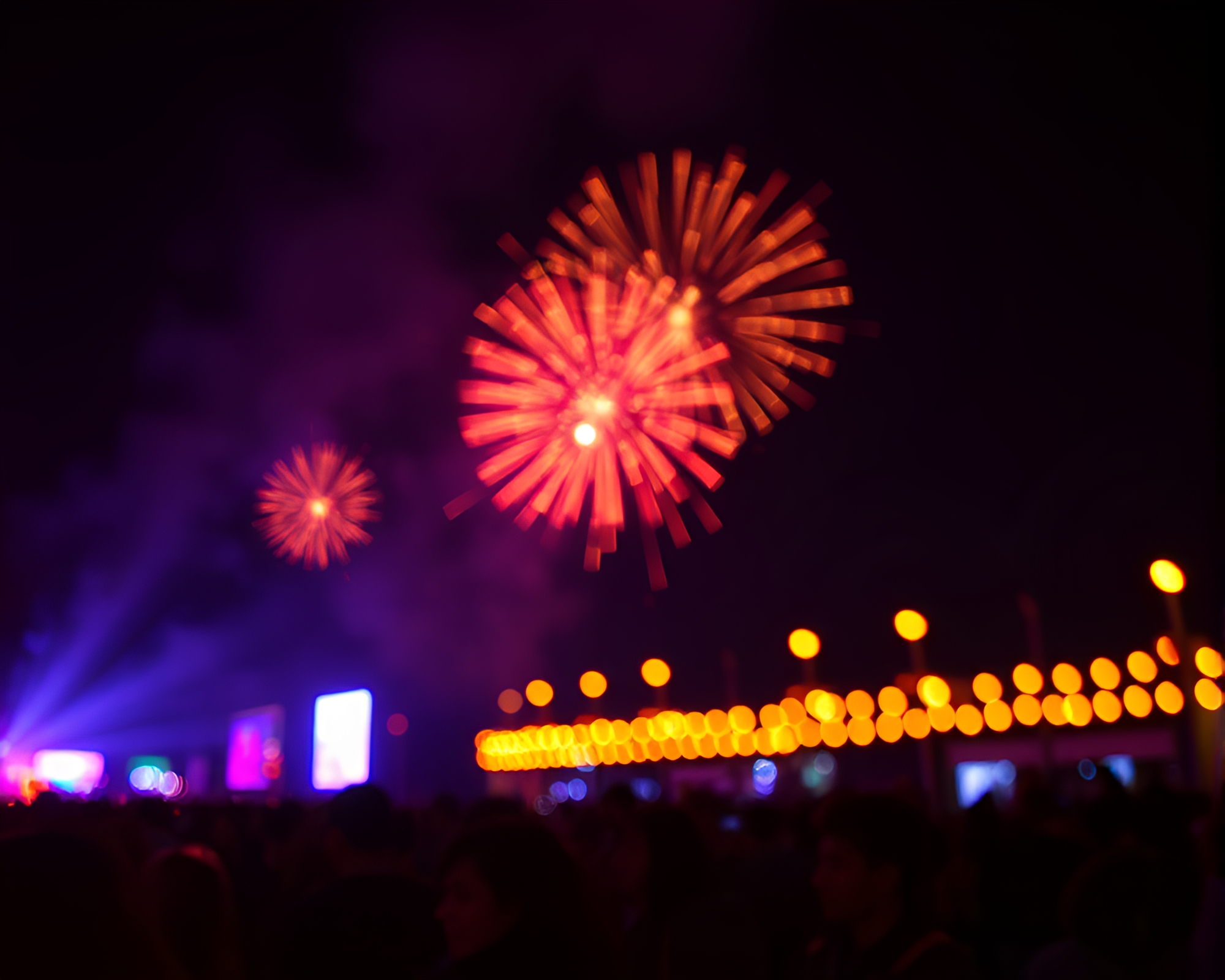 Glitch Ring Festival Fireworks Dripped Paint Artwork – free AI stock image