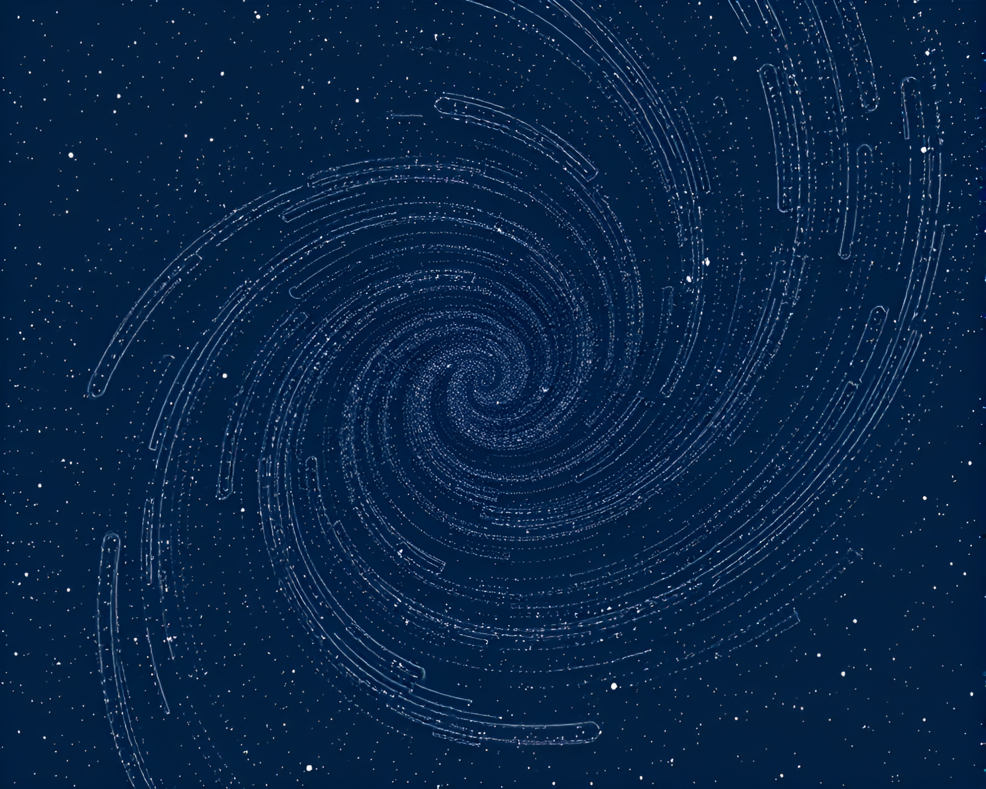 Stippling Parallel Universe with Milky Way Swirls – free AI stock image